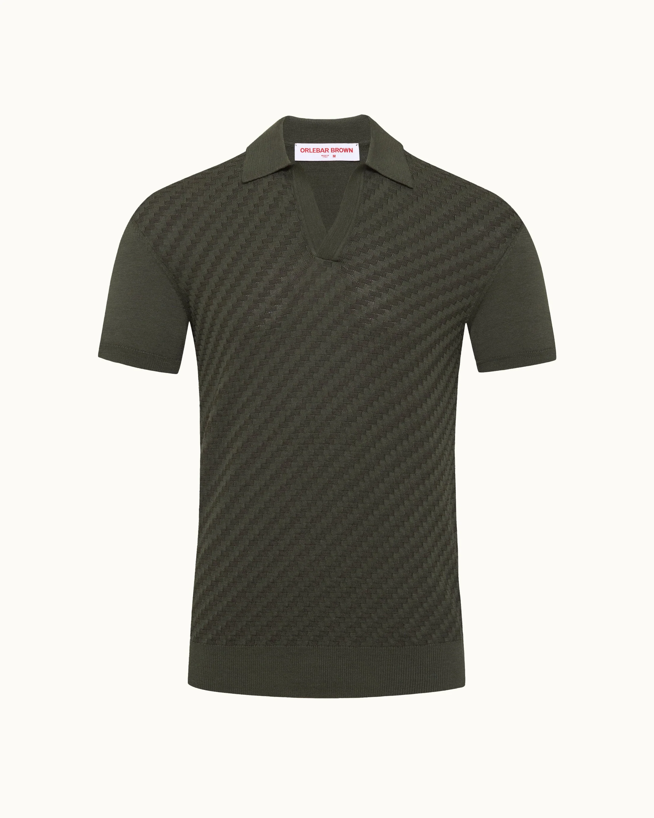 Horton 2-Tone Jacquard Polo - Image 3