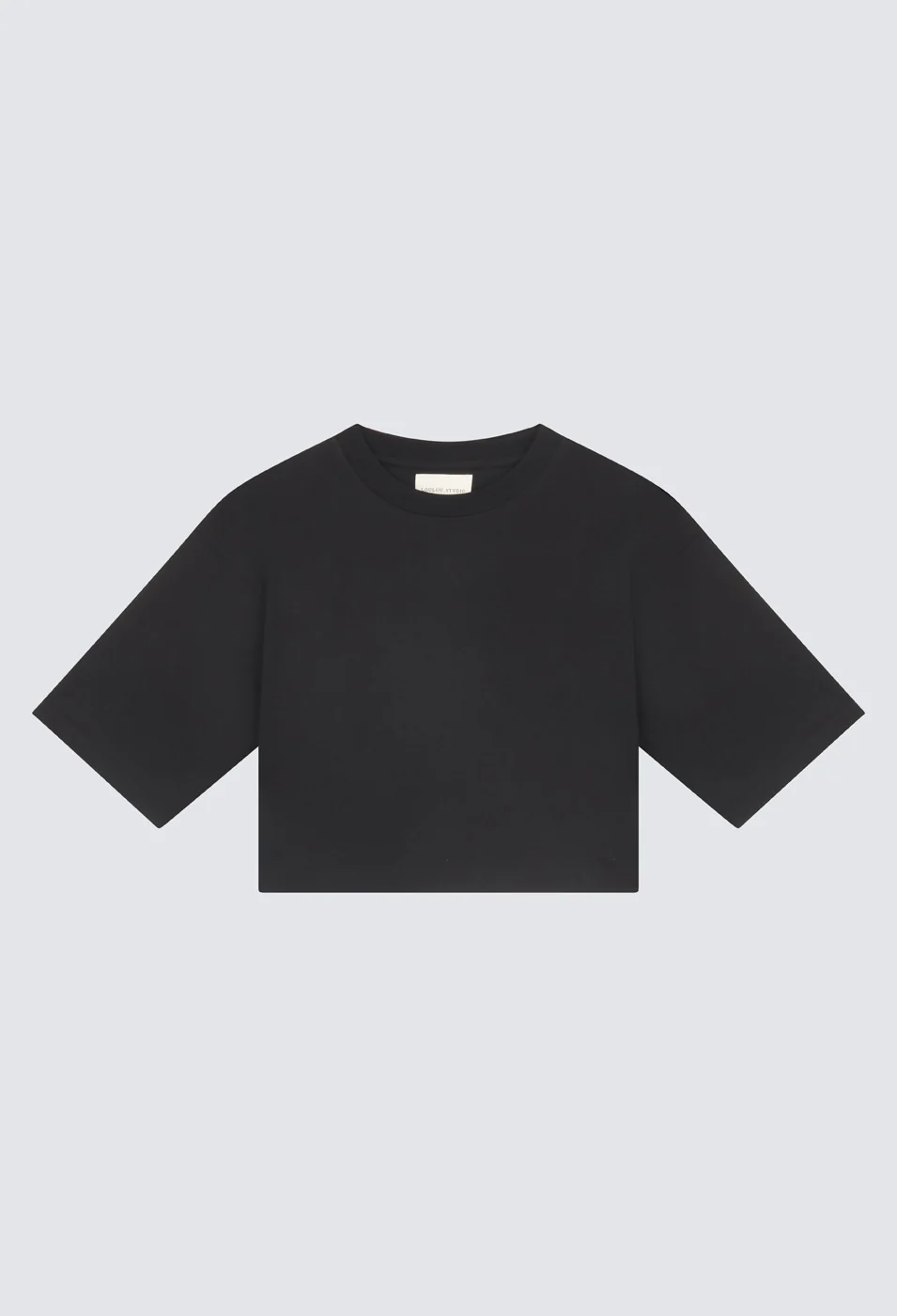 Gupo Cropped T-Shirt Black - Image 4