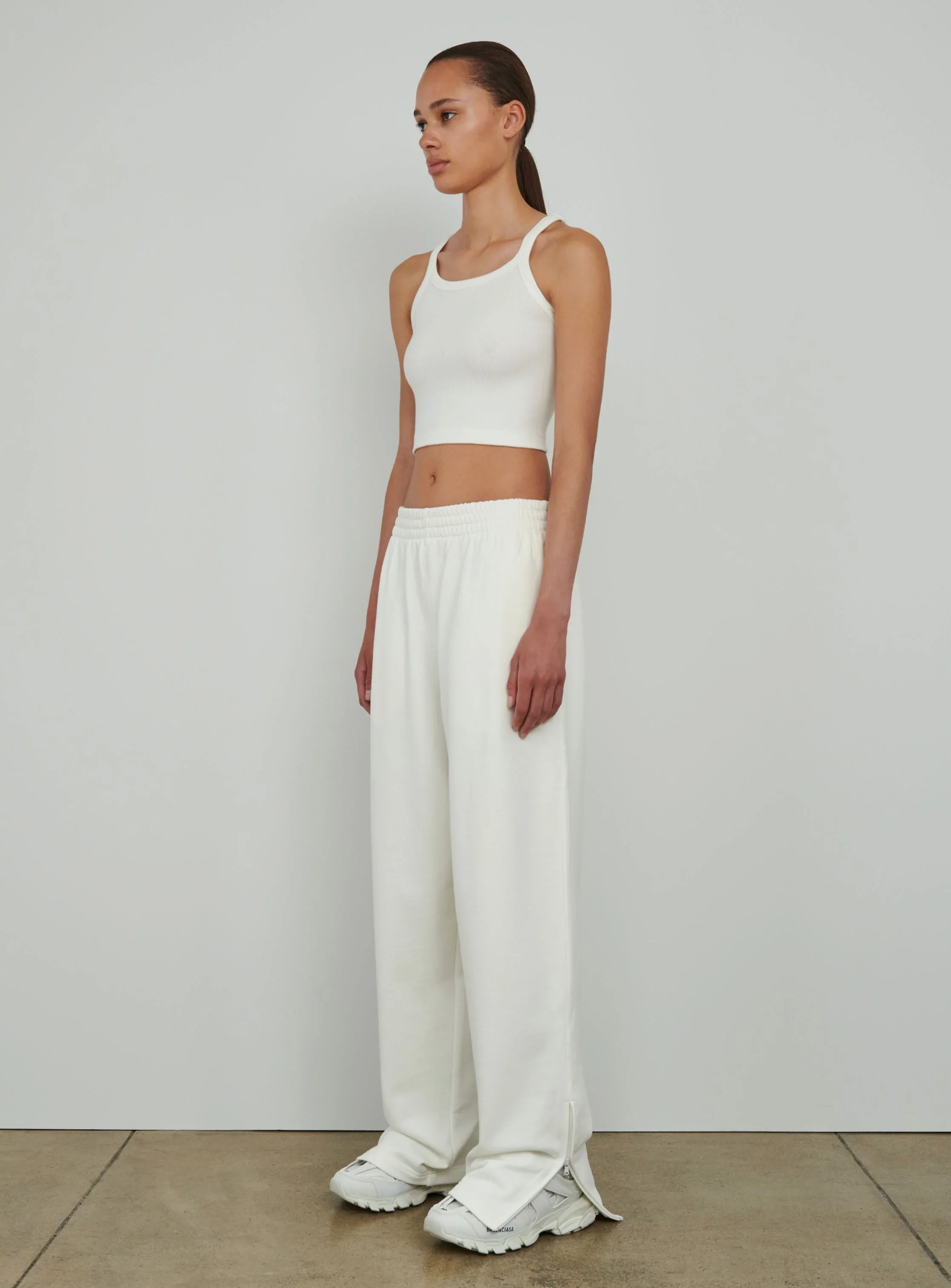 HB Ribbed Tank White - Image 2