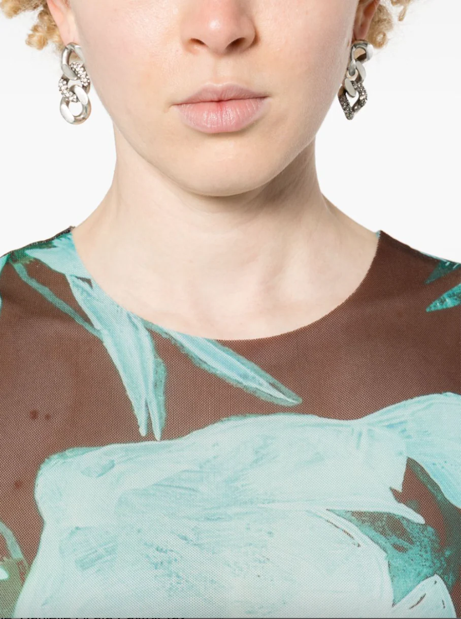 Heatwave Dress Turquoise Flower (Final Sale) - Image 4