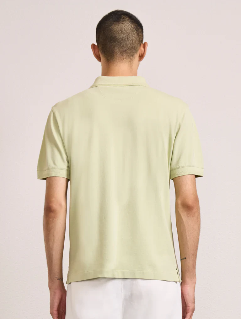 Horacio Cotton Polo Button Up Pistachio (Final Sale) - Image 2