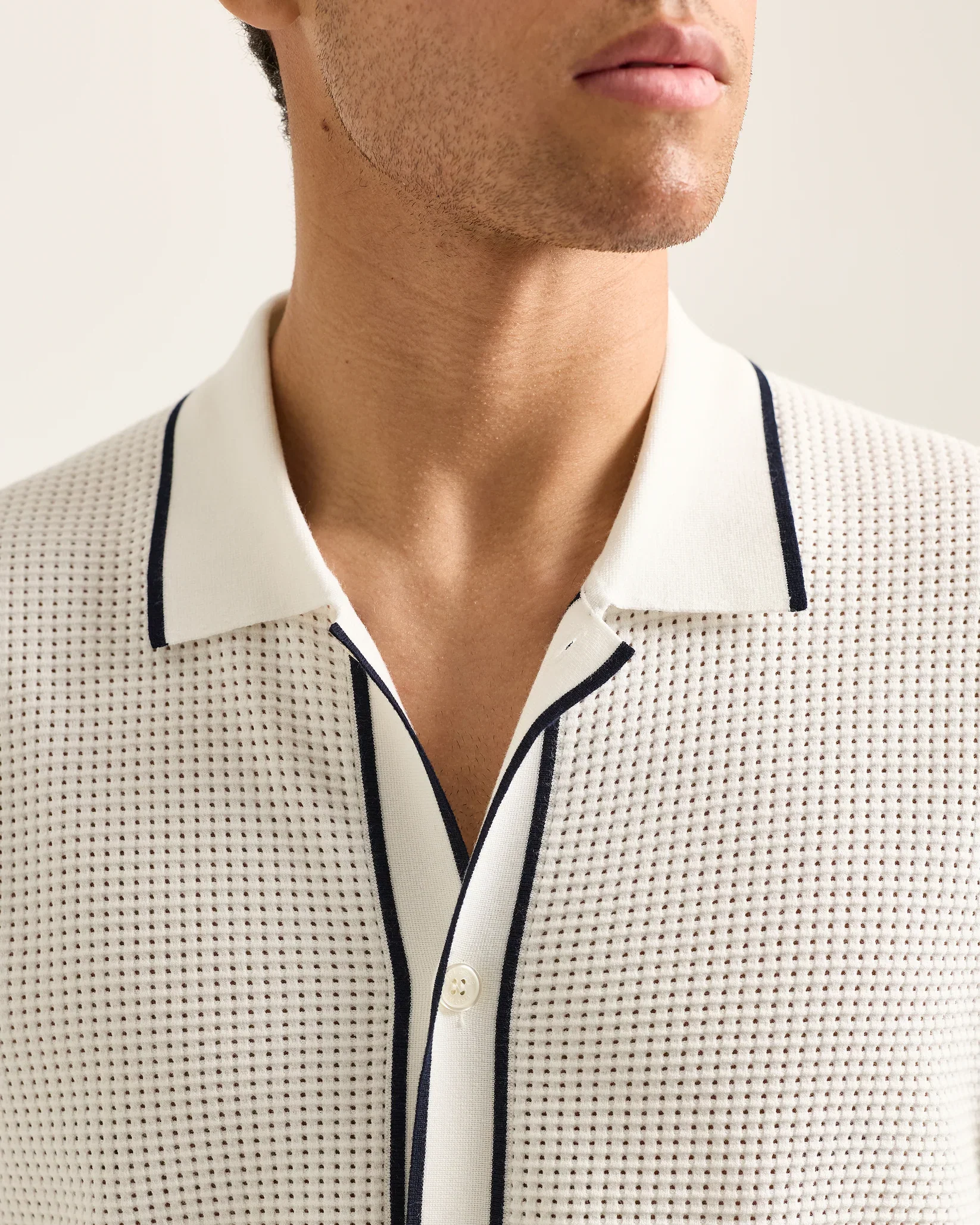 Roddy Button-True Stripe Shirt Cloud - Image 4