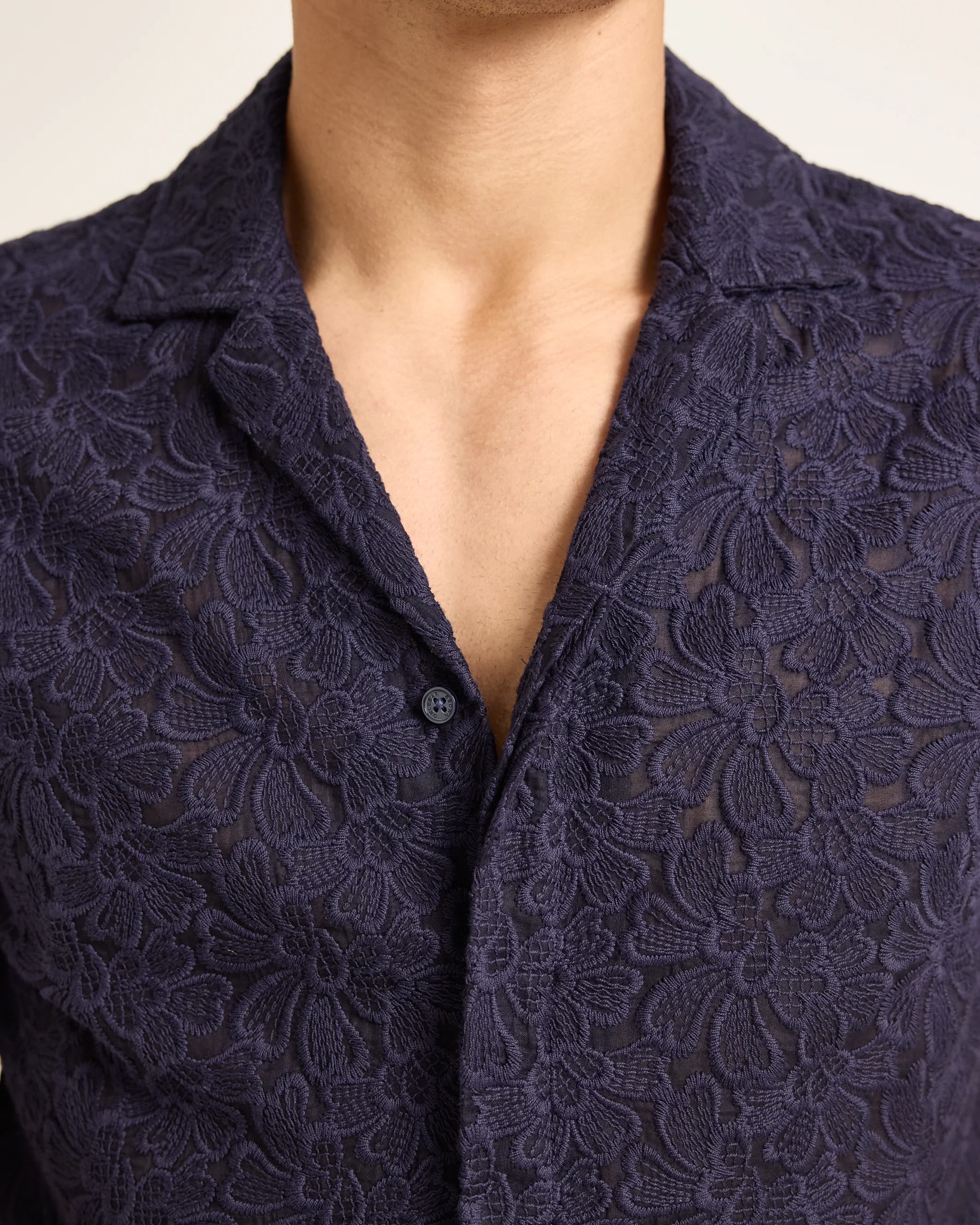 Maitan Broderie Anglaise Plant Shirt - Image 3