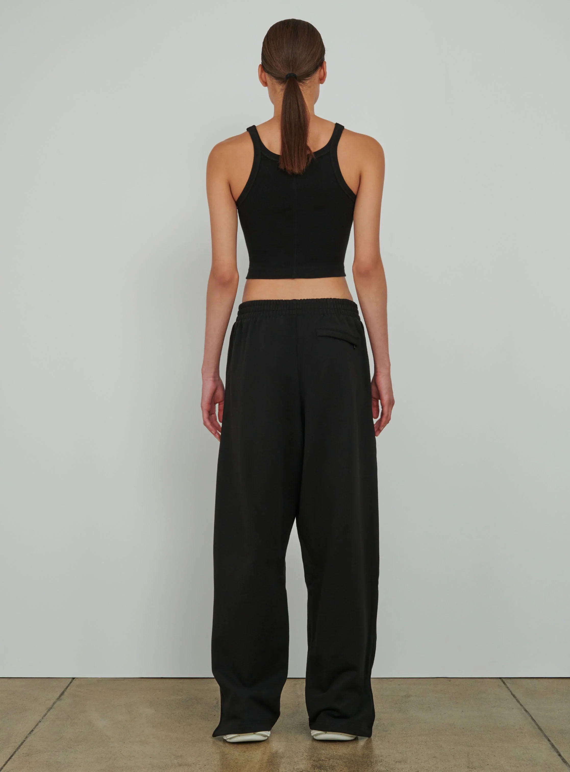 HB Ribbed Tank Black - Image 3