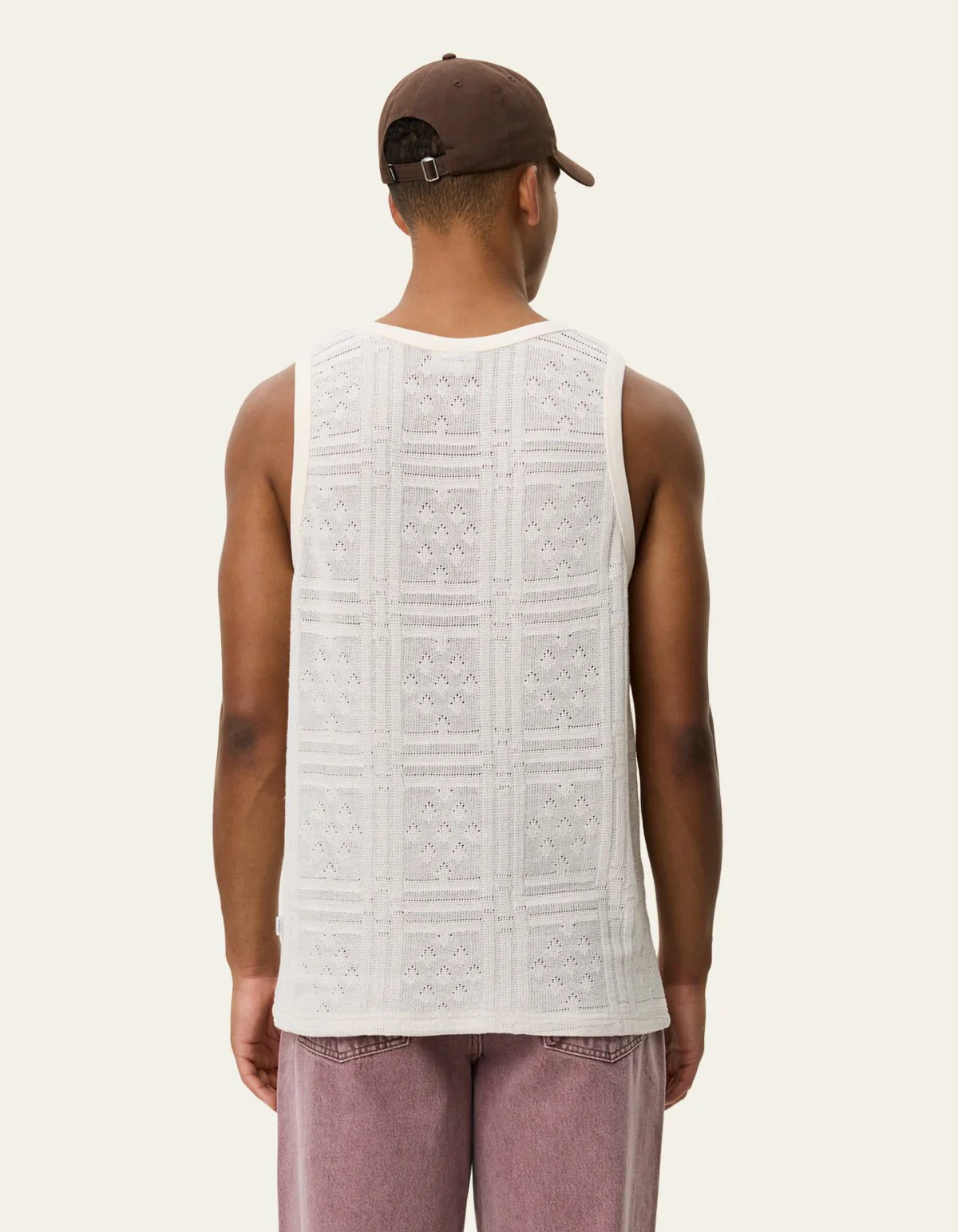 Huxley Pointelle Tank Top Eggnog - Image 4