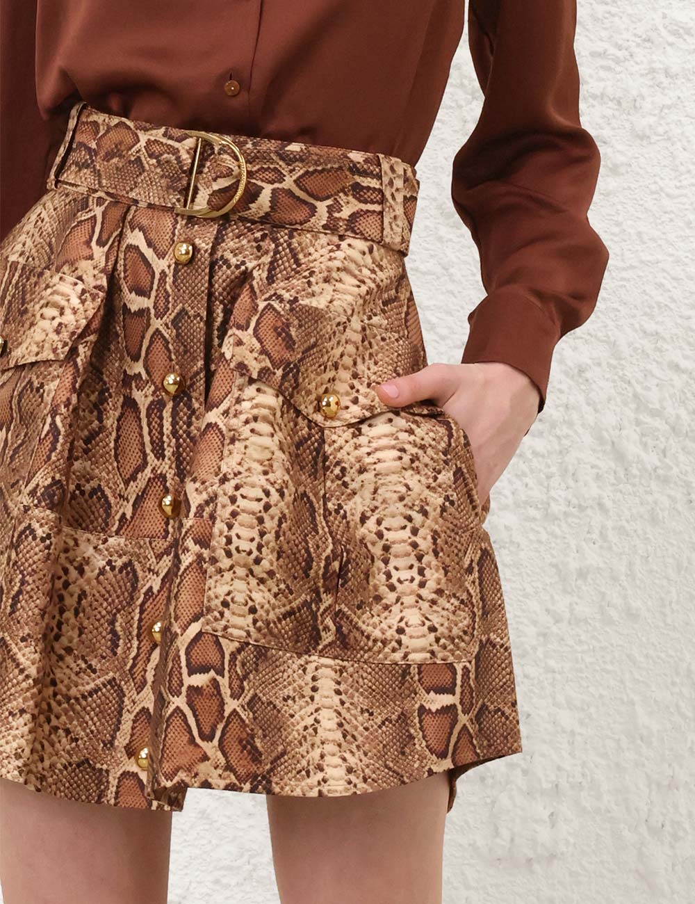 Hypnotic Utility Mini Skirt - Image 2