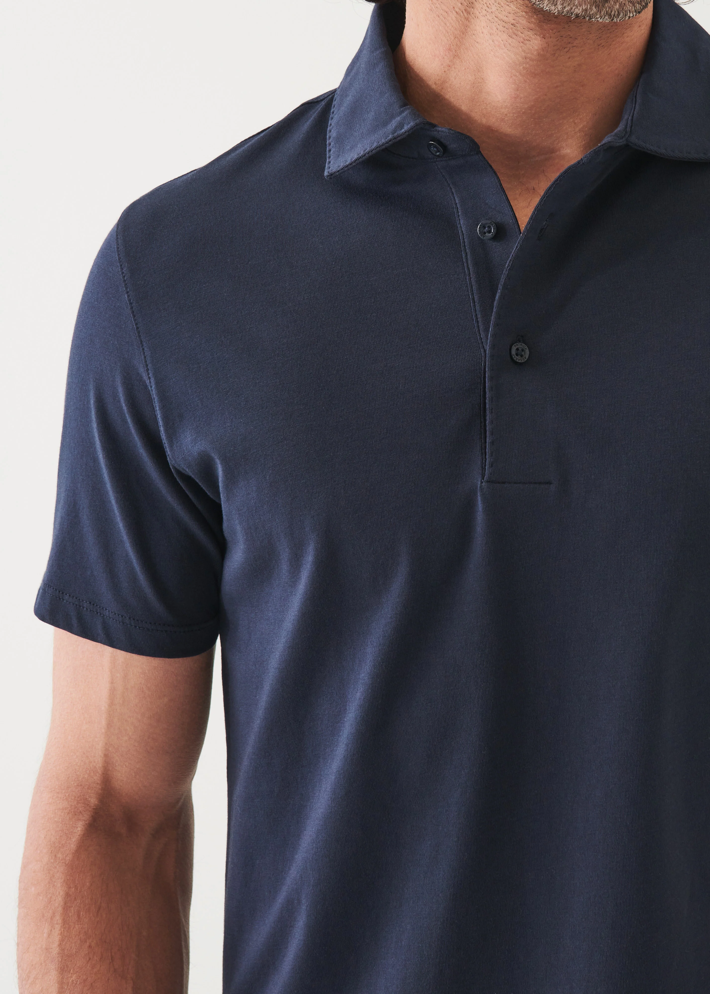 Iconic AMF Stitch Polo Midnight - Image 4