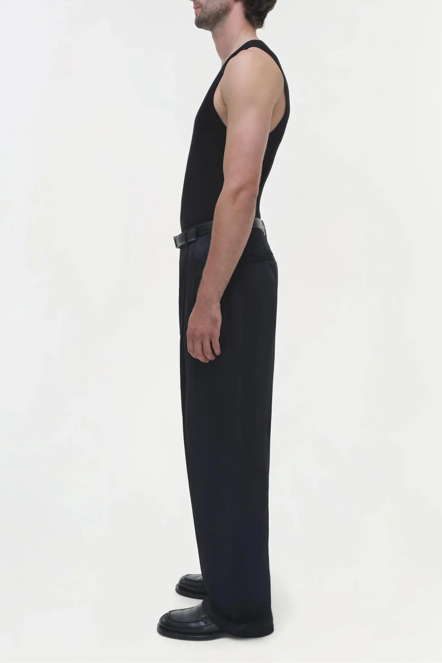 Wilson Wide Leg Pleated Trouser (Final Sale) - Image 3