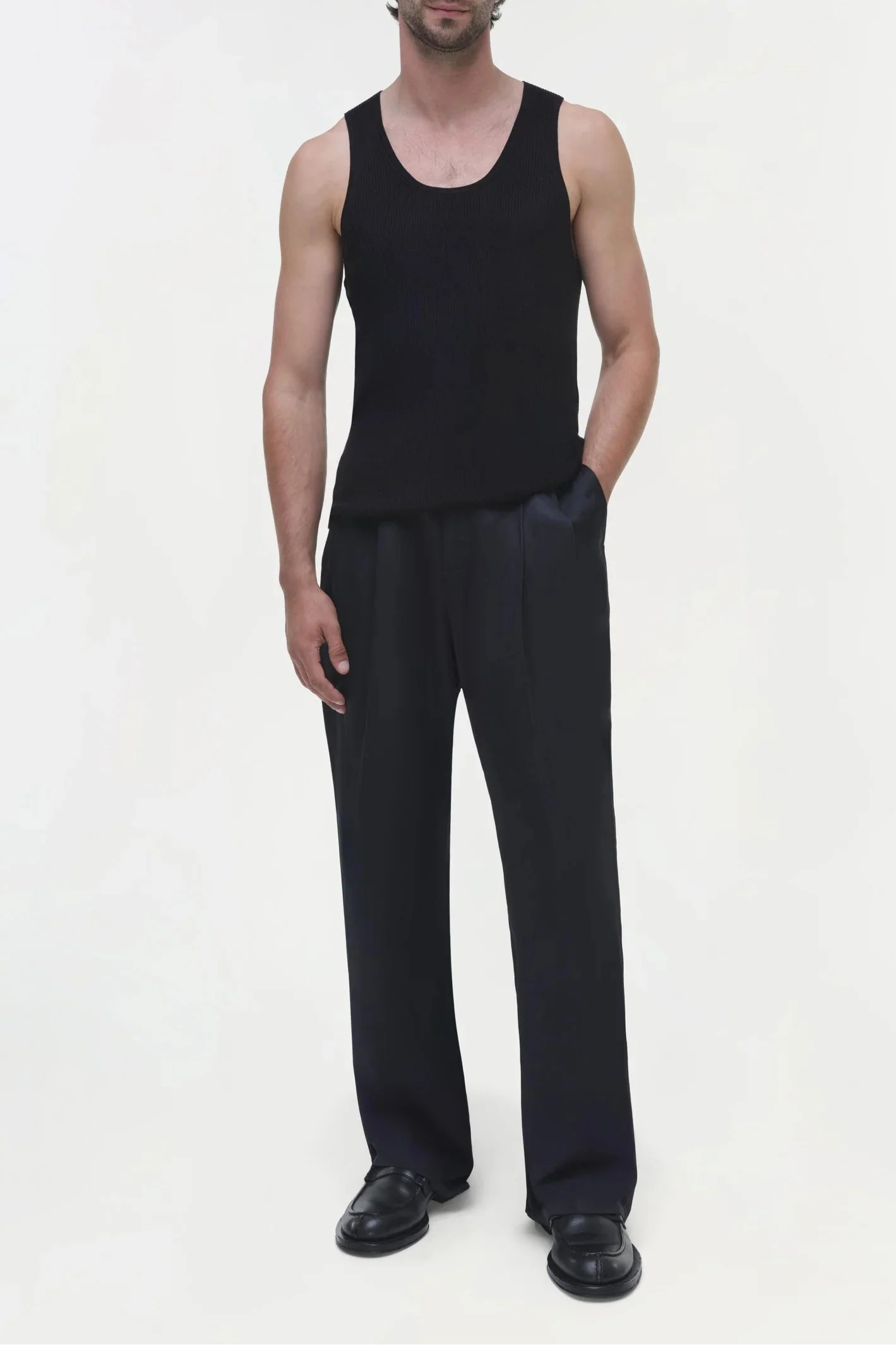 Wilson Wide Leg Pleated Trouser (Final Sale) - Image 5
