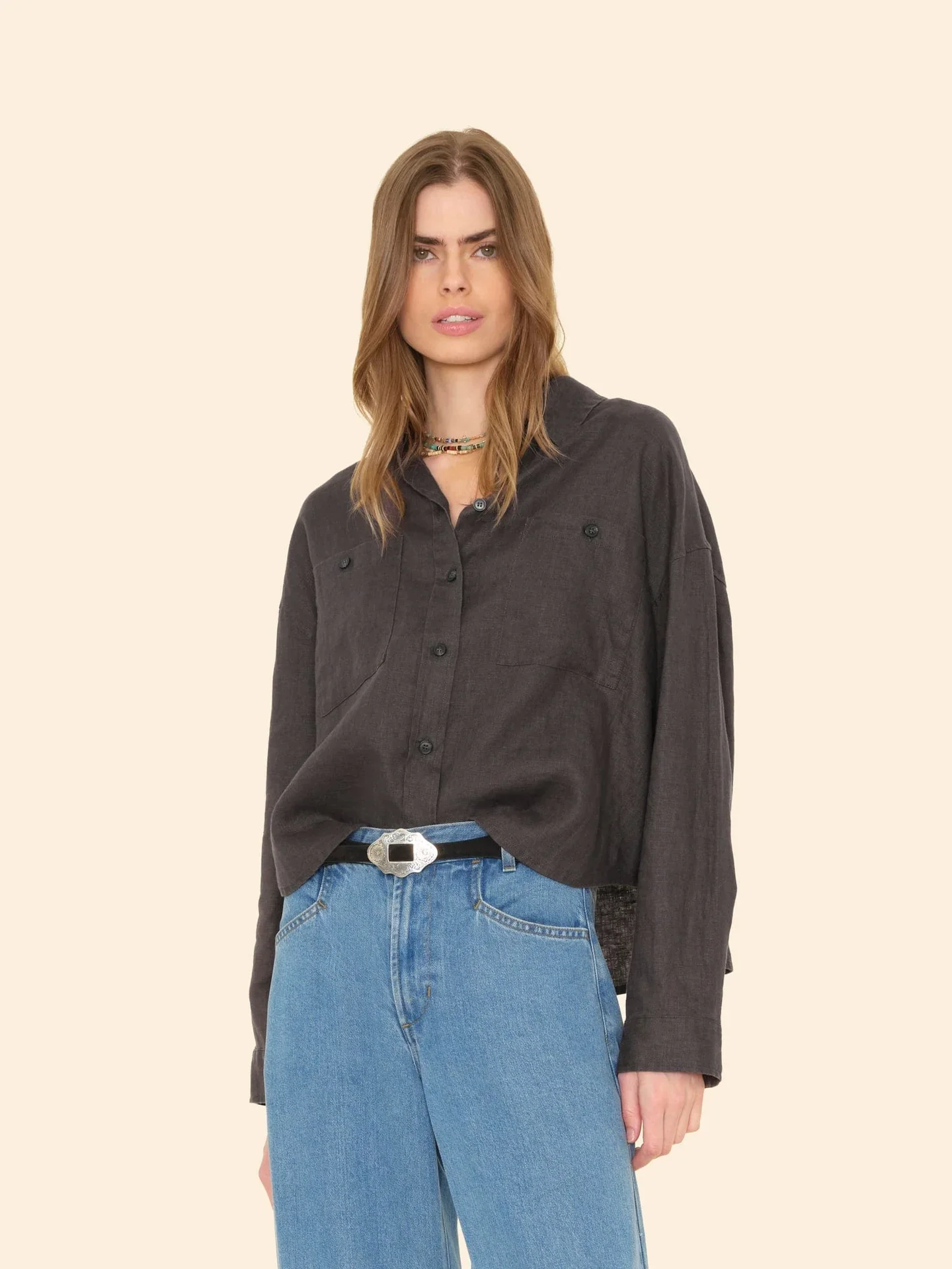 Brittan Shirt Black Quartz (Final Sale) - Image 2