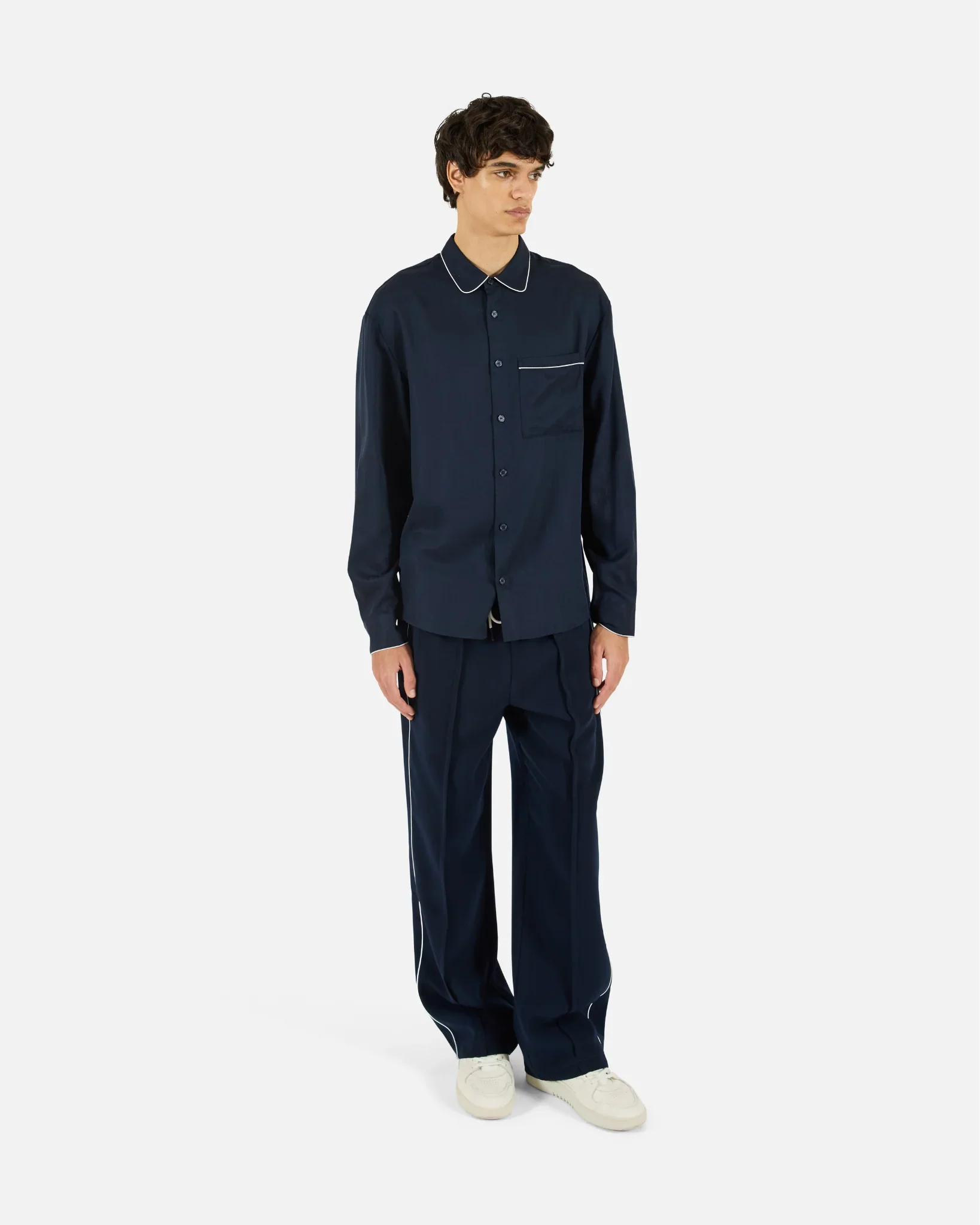 Jordan Piping Shirt Dark Navy - Image 2