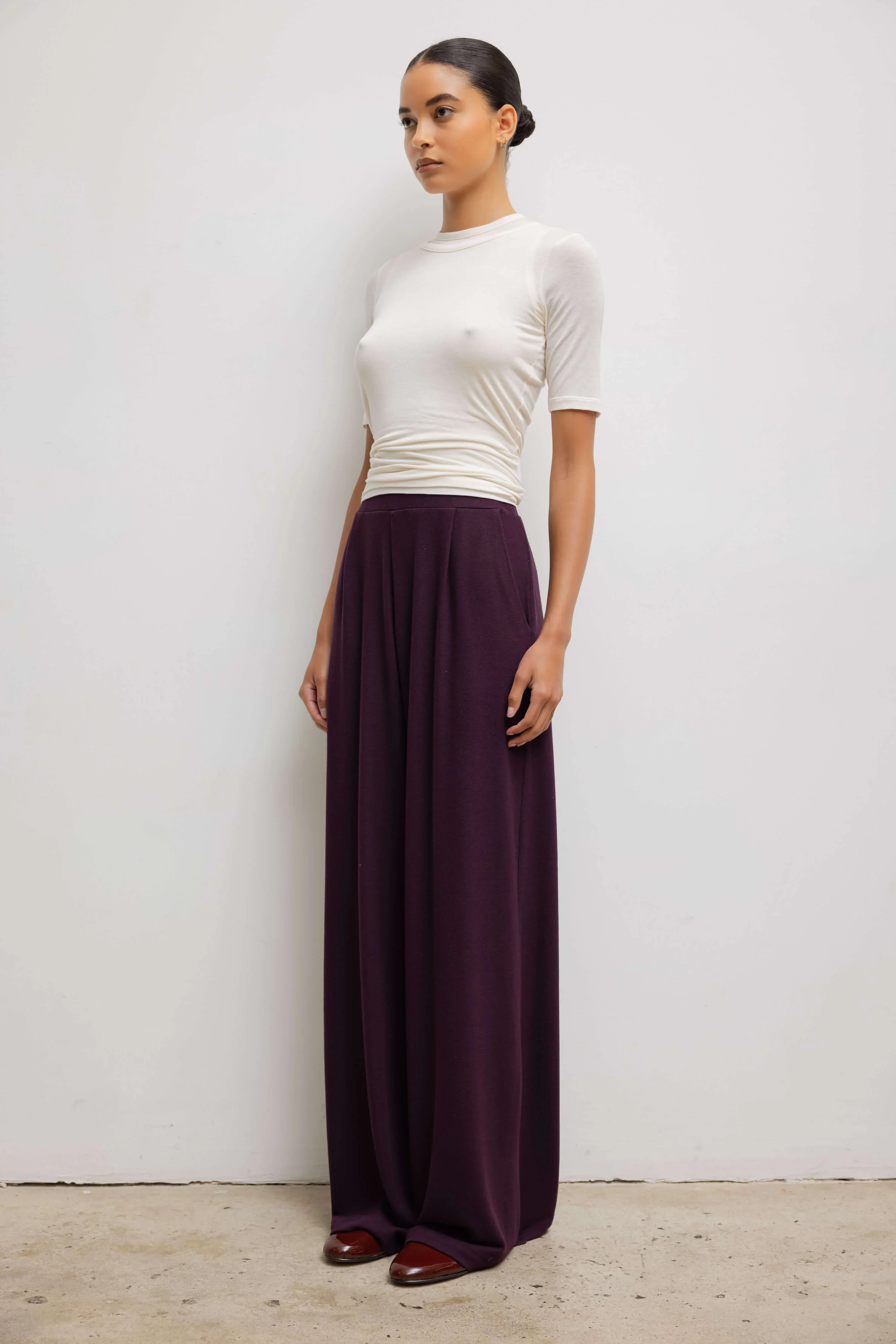 Julien Mid Sleeve Tee in Cream - Image 4