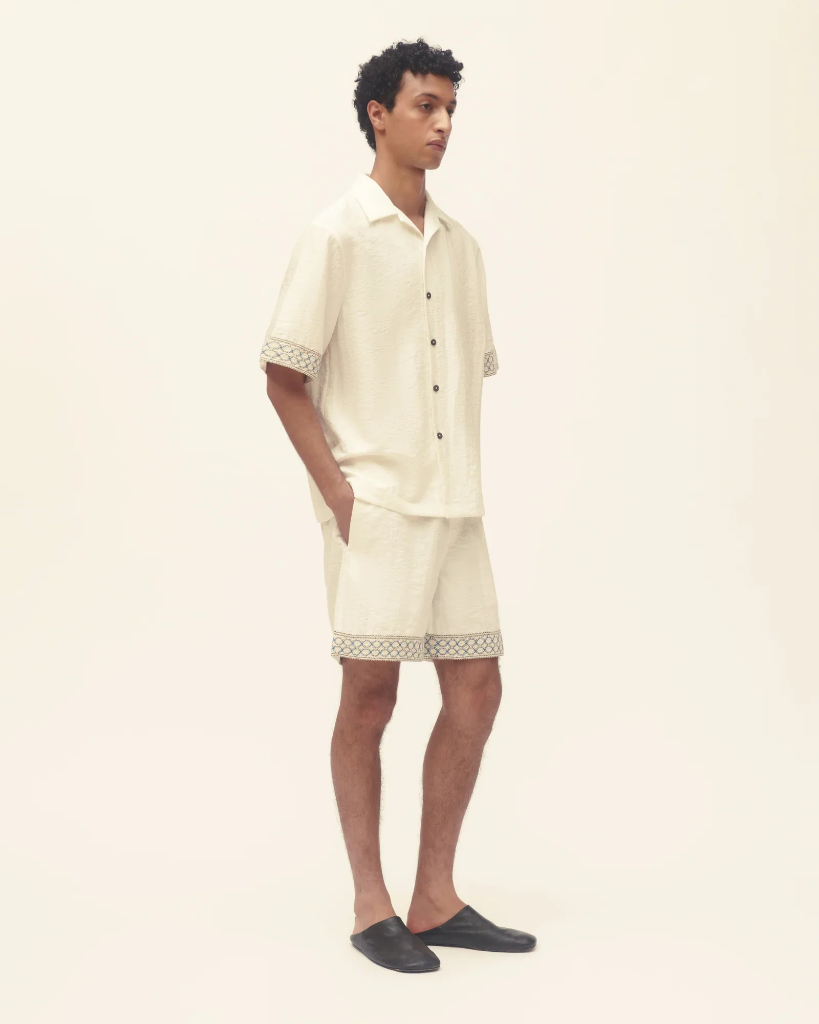 Crochet Trim Bowling Shirt - Image 2