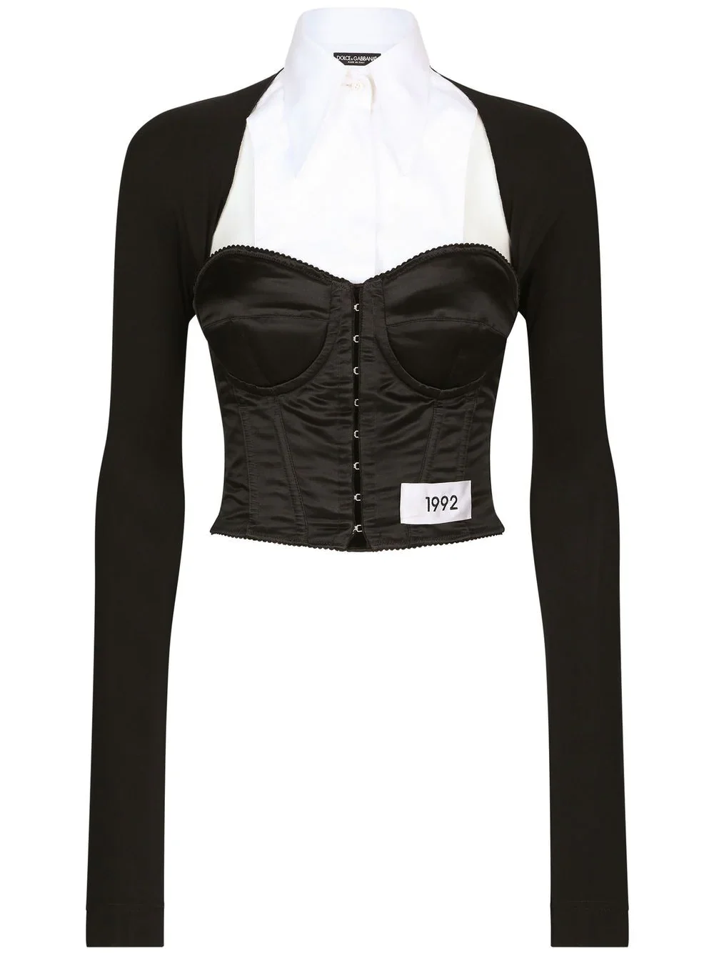 Kim Dolce & Gabbana Jersey Satin and Poplin Corset top (Final Sale) - Image 2