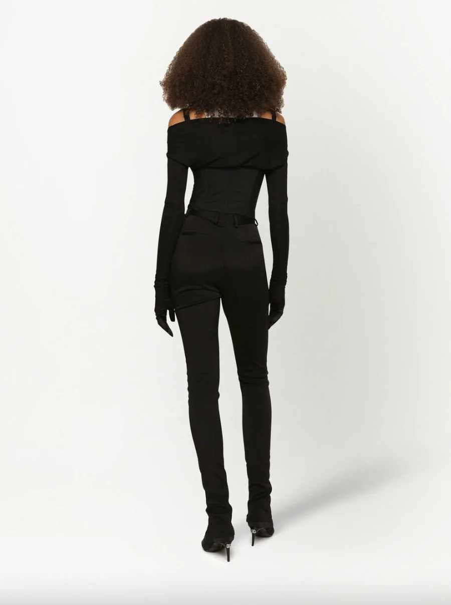 Kim Dolce & Gabbana Jersey Satin and Poplin Corset top (Final Sale) - Image 3