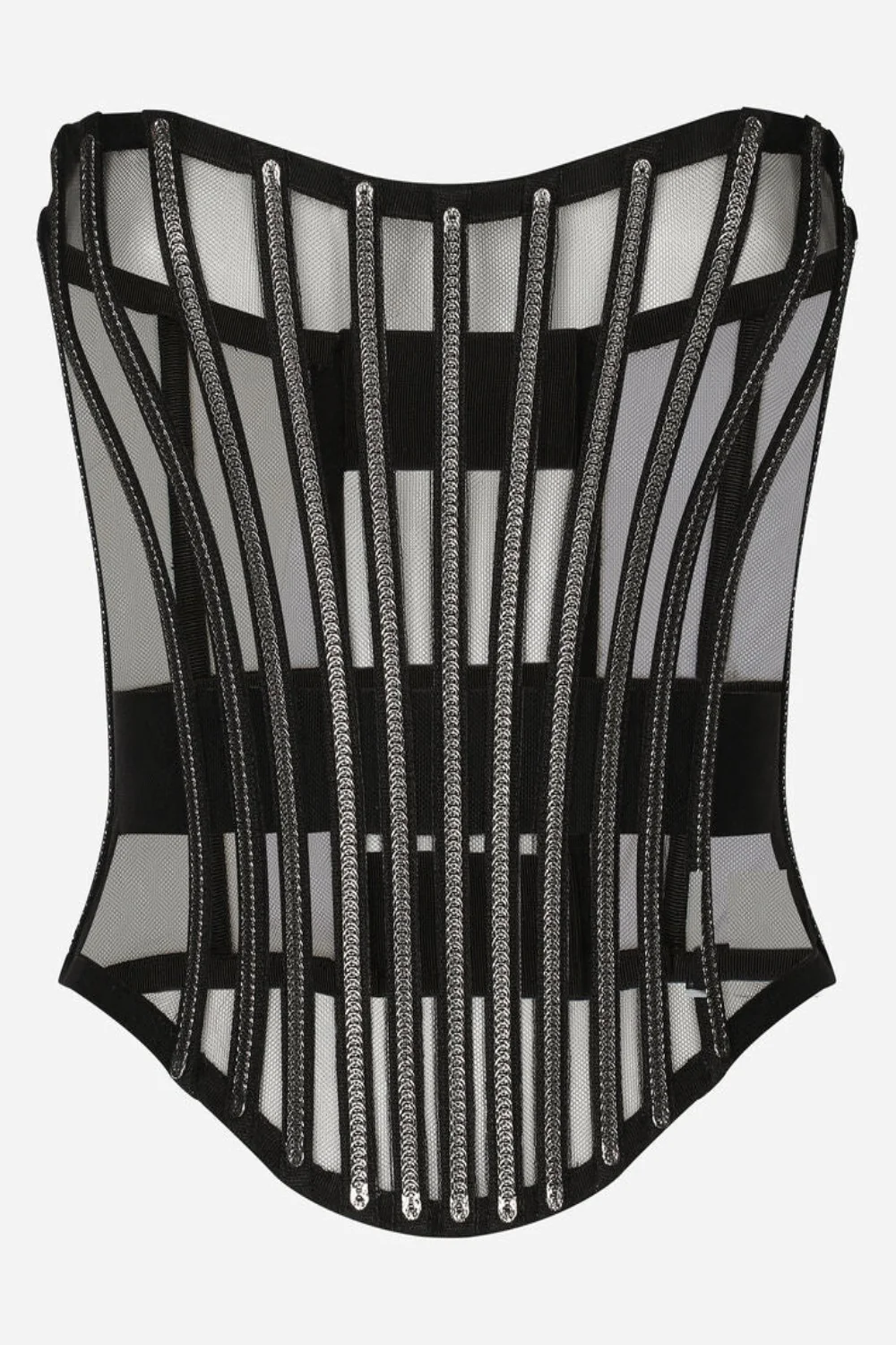 Kim Dolce & Gabbana Tulle Corset Belt with Boning (Final Sale) - Image 2