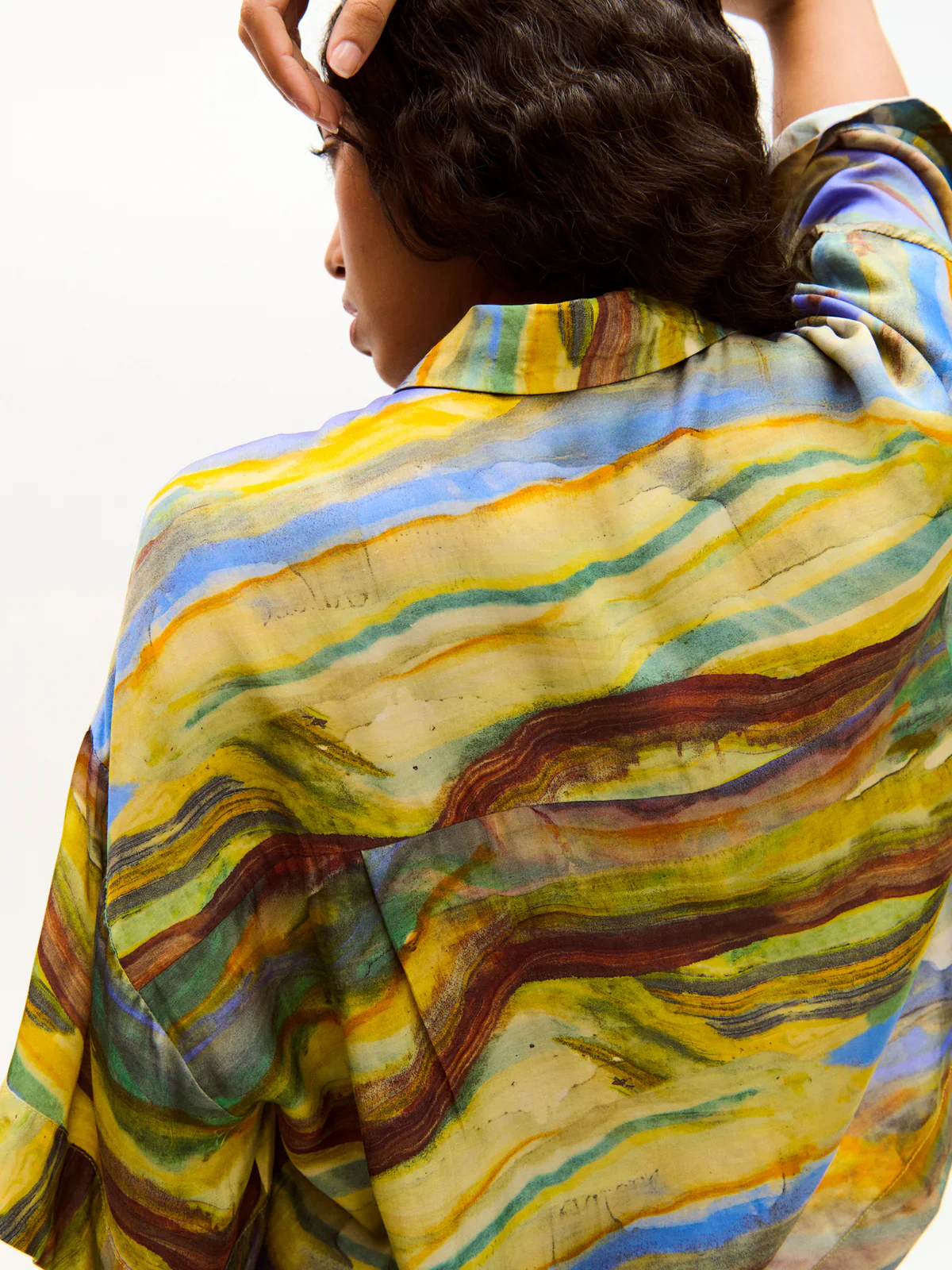 Kimono Top Emerald Marble - Image 3