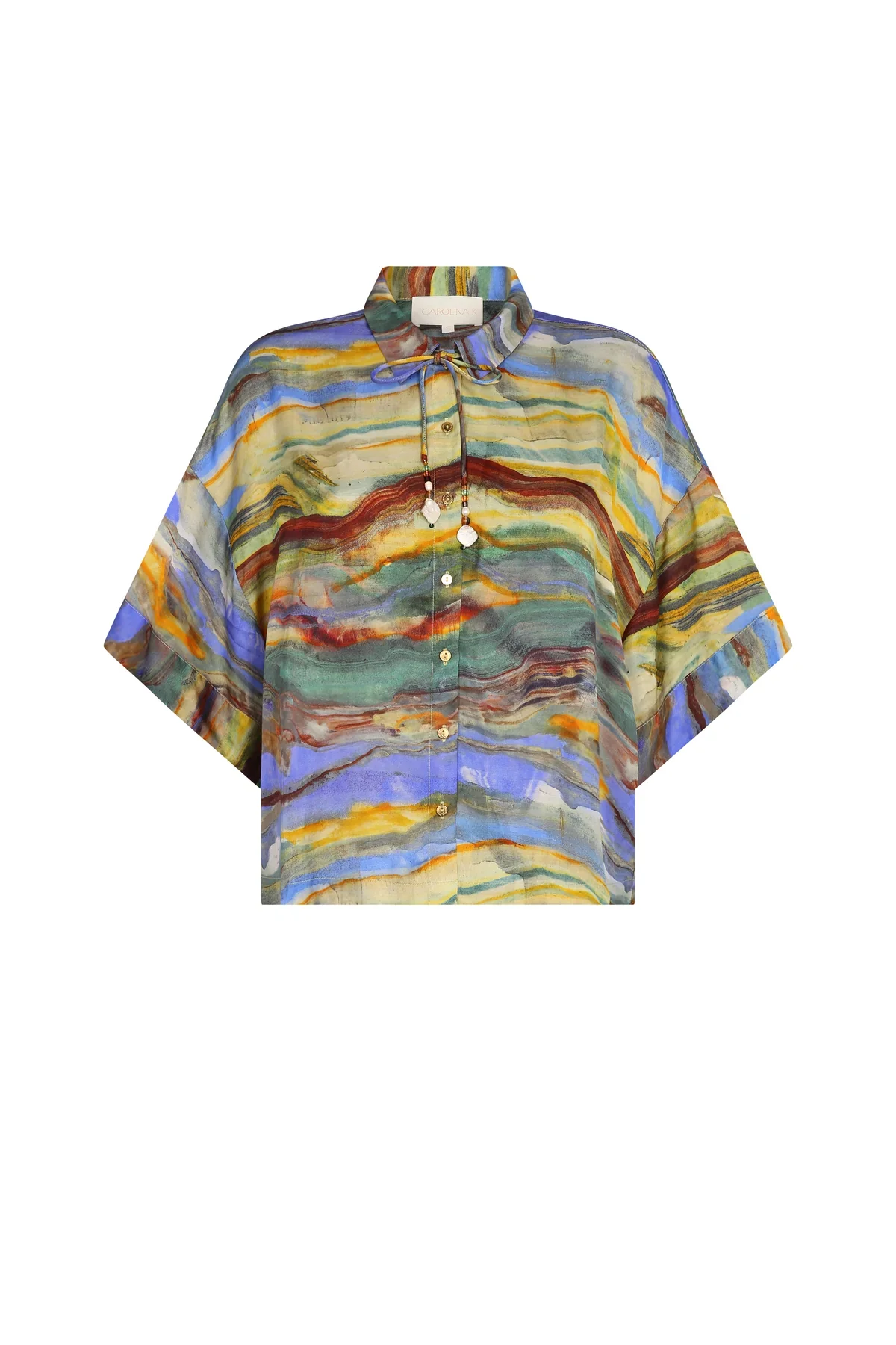 Kimono Top Emerald Marble - Image 4