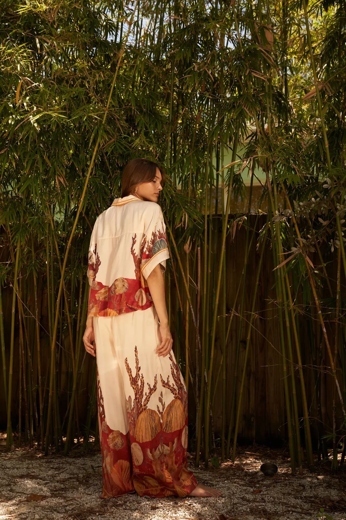 Palazzo Pant Ocean Floor Cream (Final Sale) - Image 3