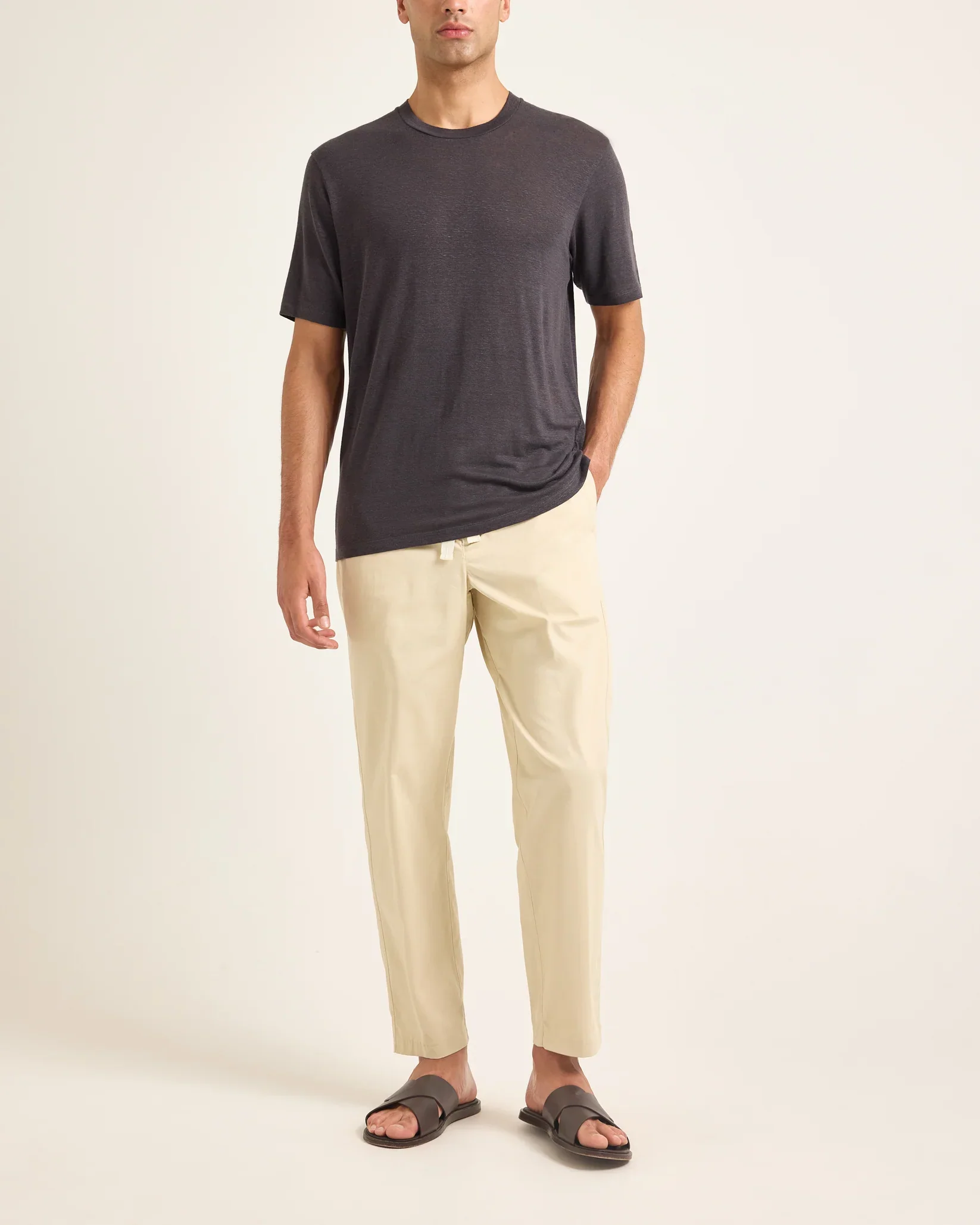 OB-T round Neck T-shirt Volcano Ash Grey - Image 2