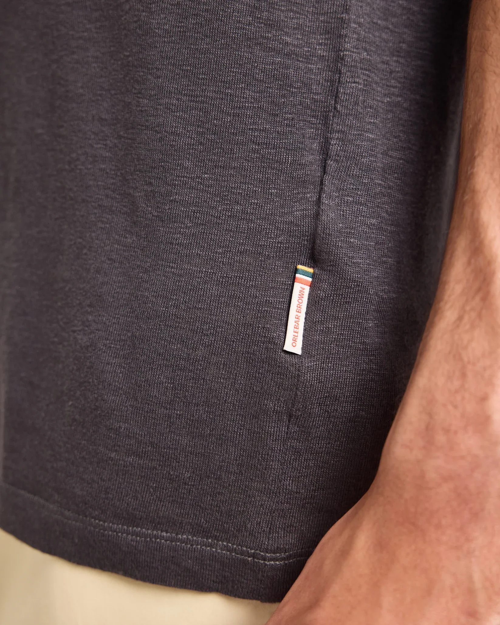OB-T round Neck T-shirt Volcano Ash Grey - Image 4