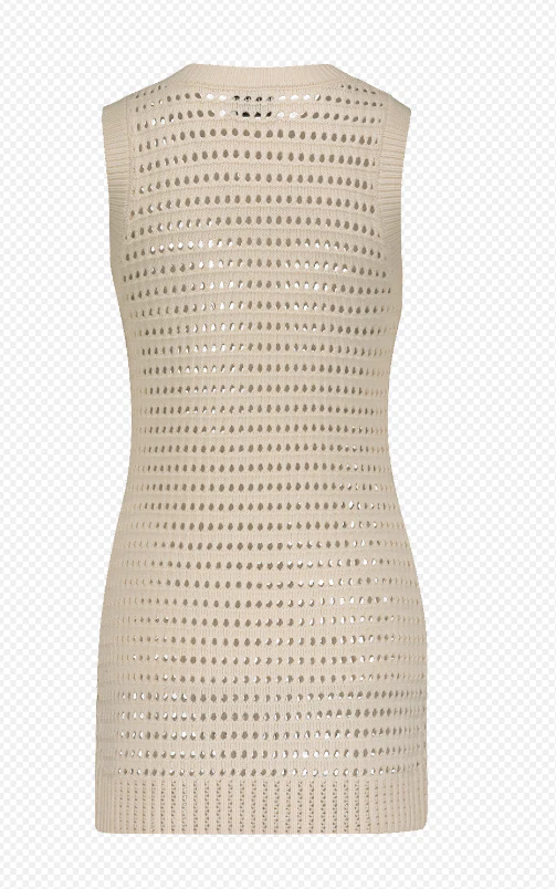 Knit Mesh Tank Mini Dress (Final Sale) - Image 2