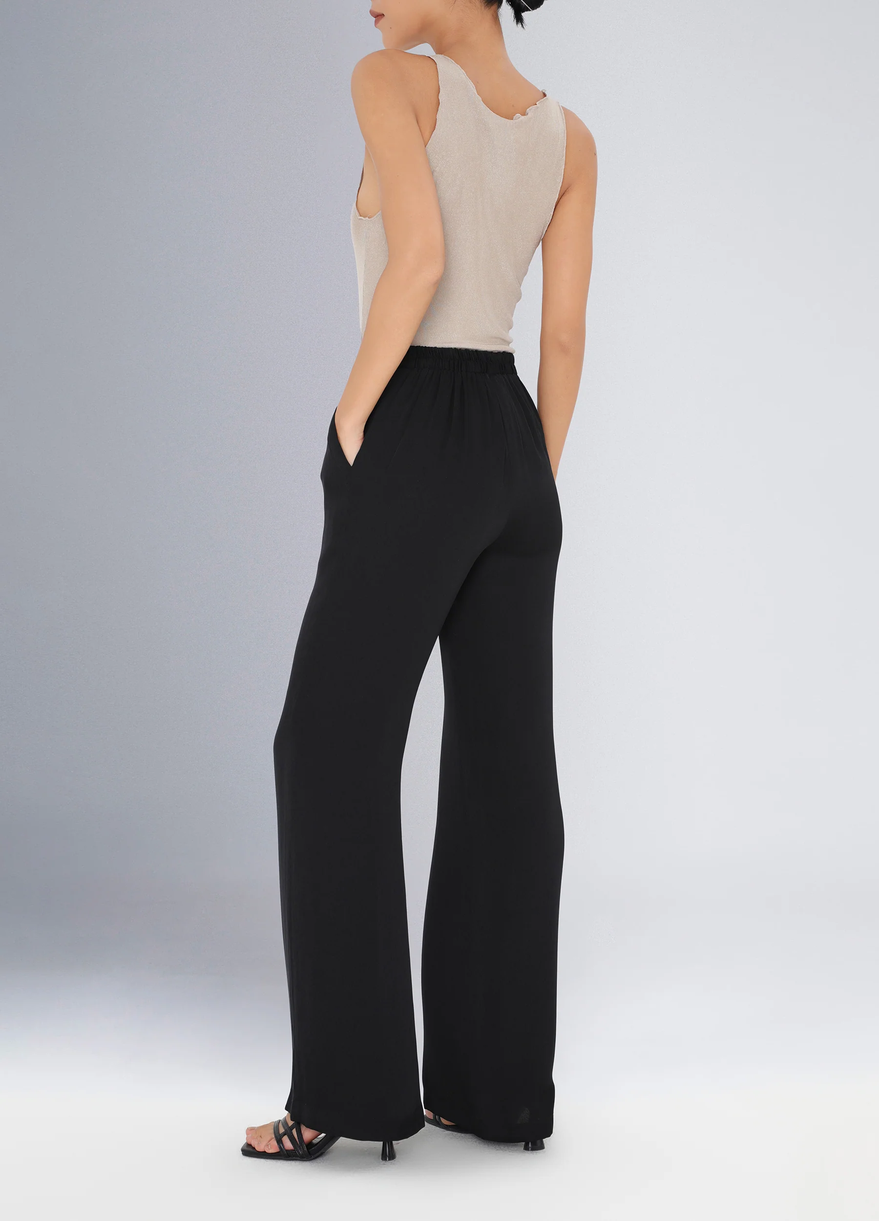 Knit Silk Tank Top Gold - Image 3