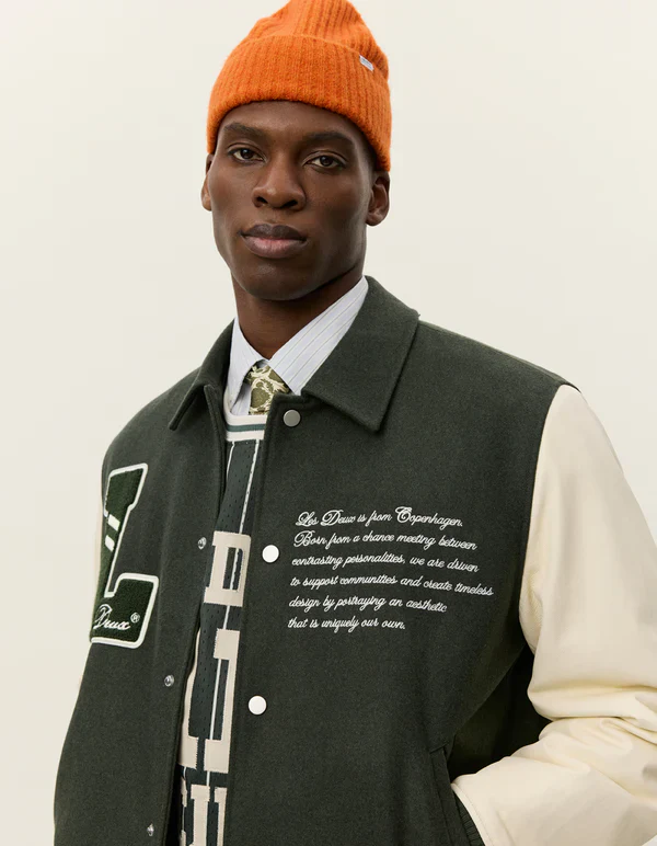 Les Deux Varsity Wool Jacket - Image 4