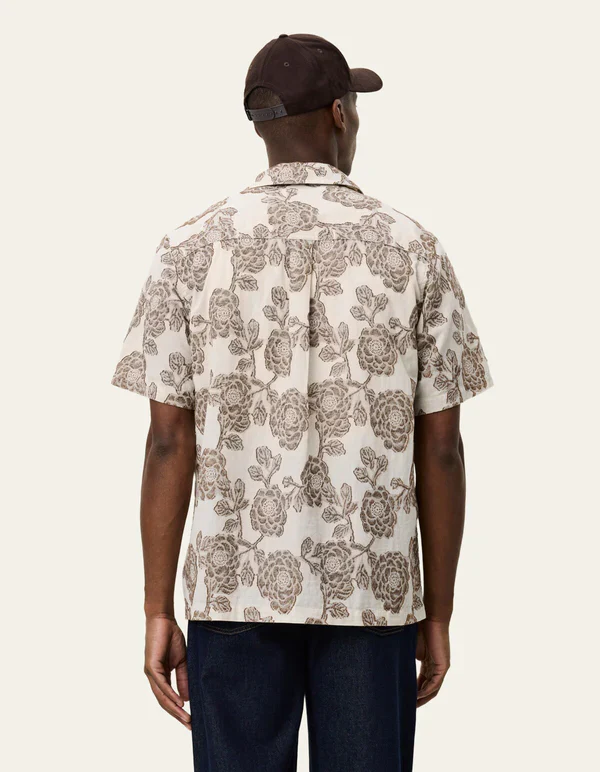 Lesley Flower Jacquard SS Shirt - Image 3