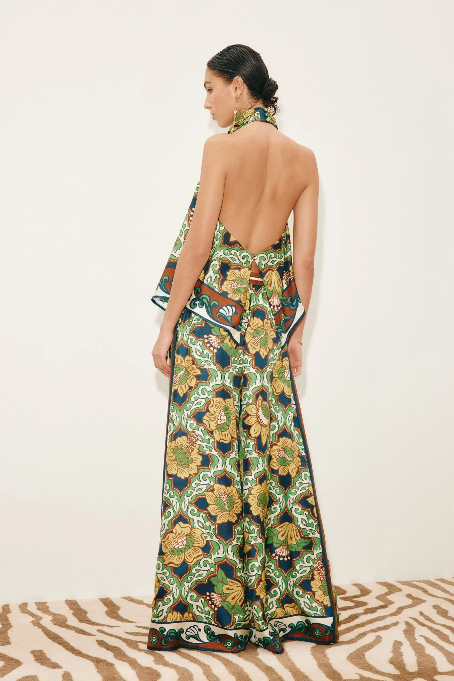 Liana Silk Palazzo Pant - Image 4