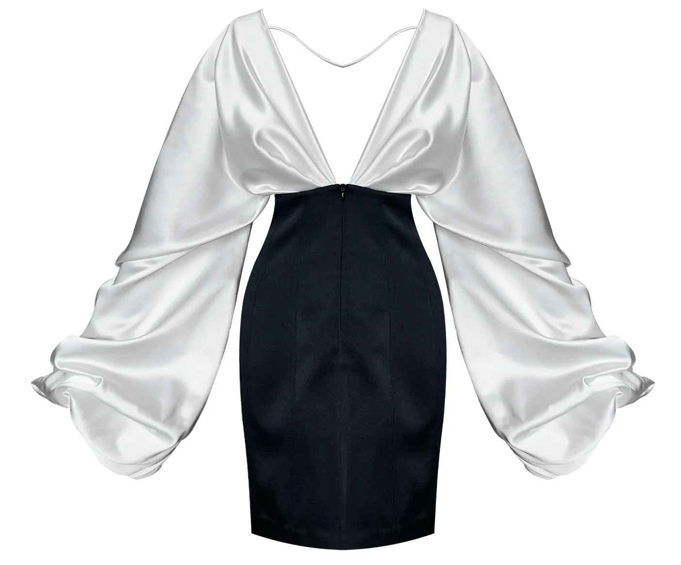 Libre Luxus Dress Spider Black-White - Image 2