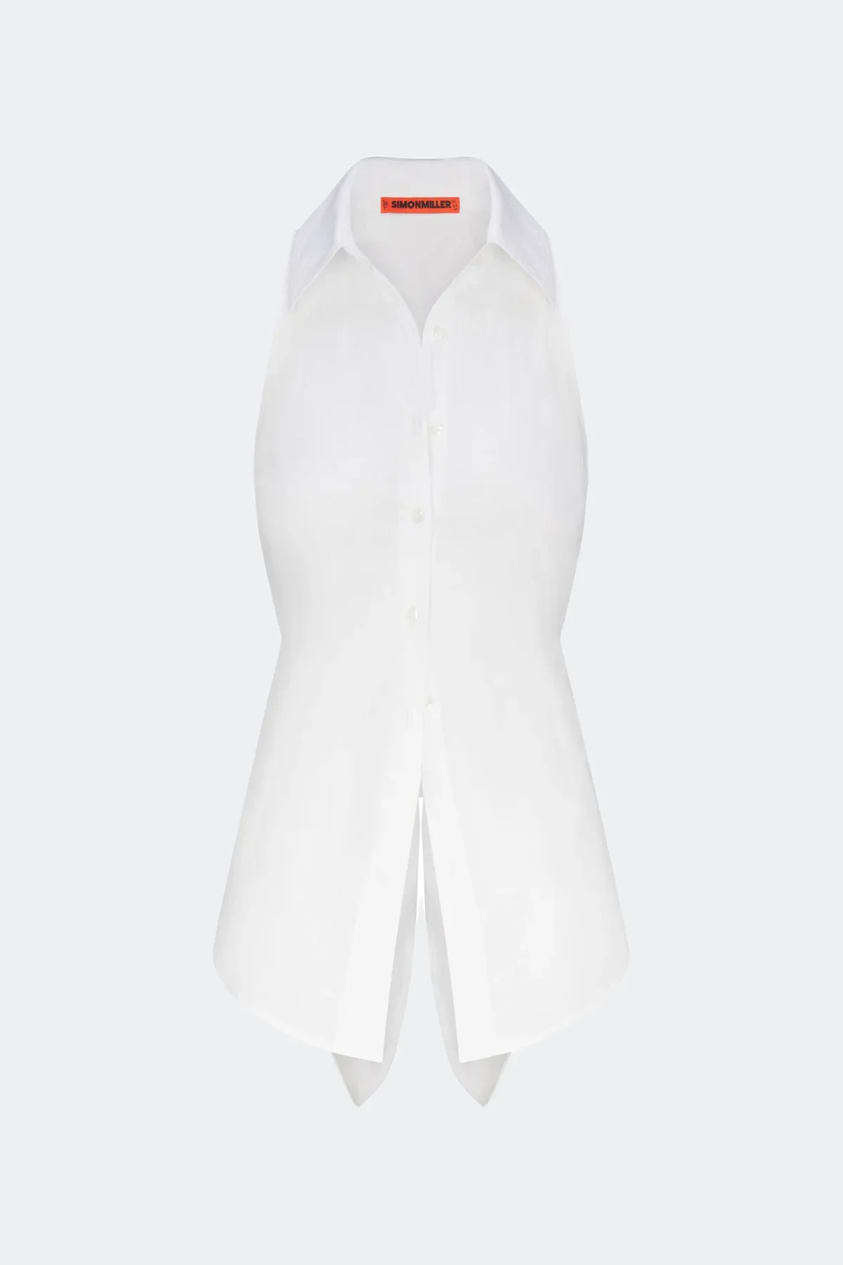 Loch Sleeveless Poplin Button Up - Image 4