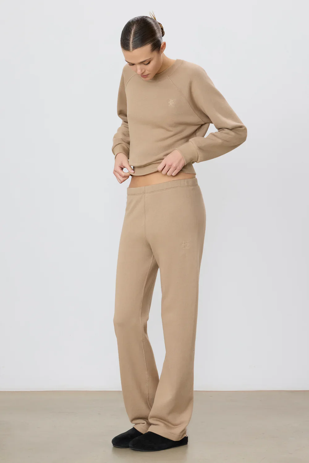 Straight Leg Sweatpant Taupe - Image 2