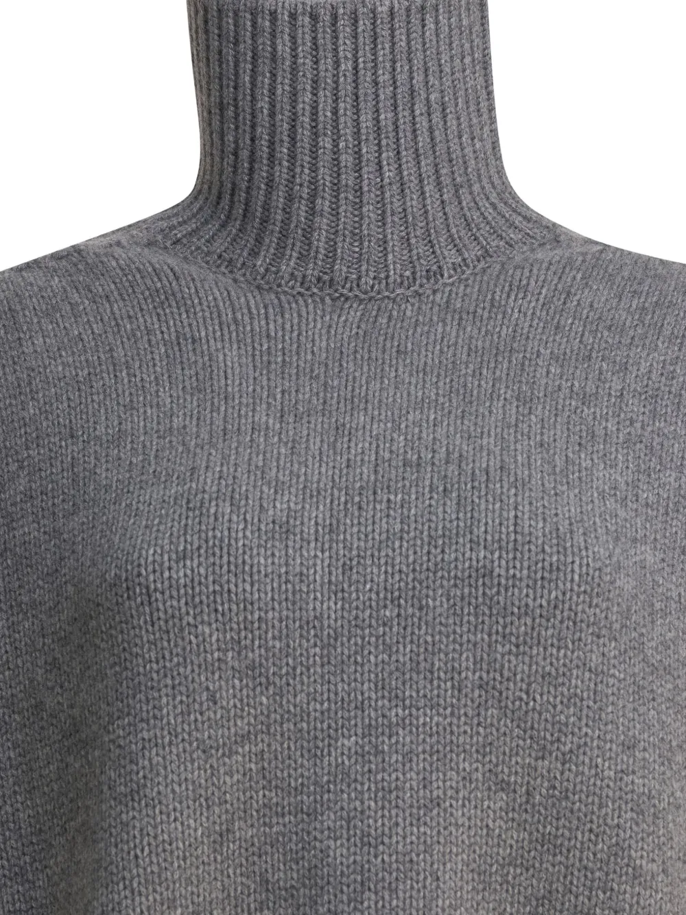 Gaia High Neck Sweater with Back Slit - Image 3