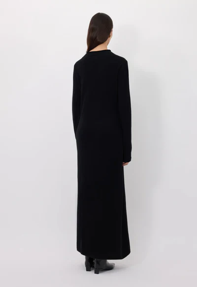Lucero Drapped Dress Black - Image 3