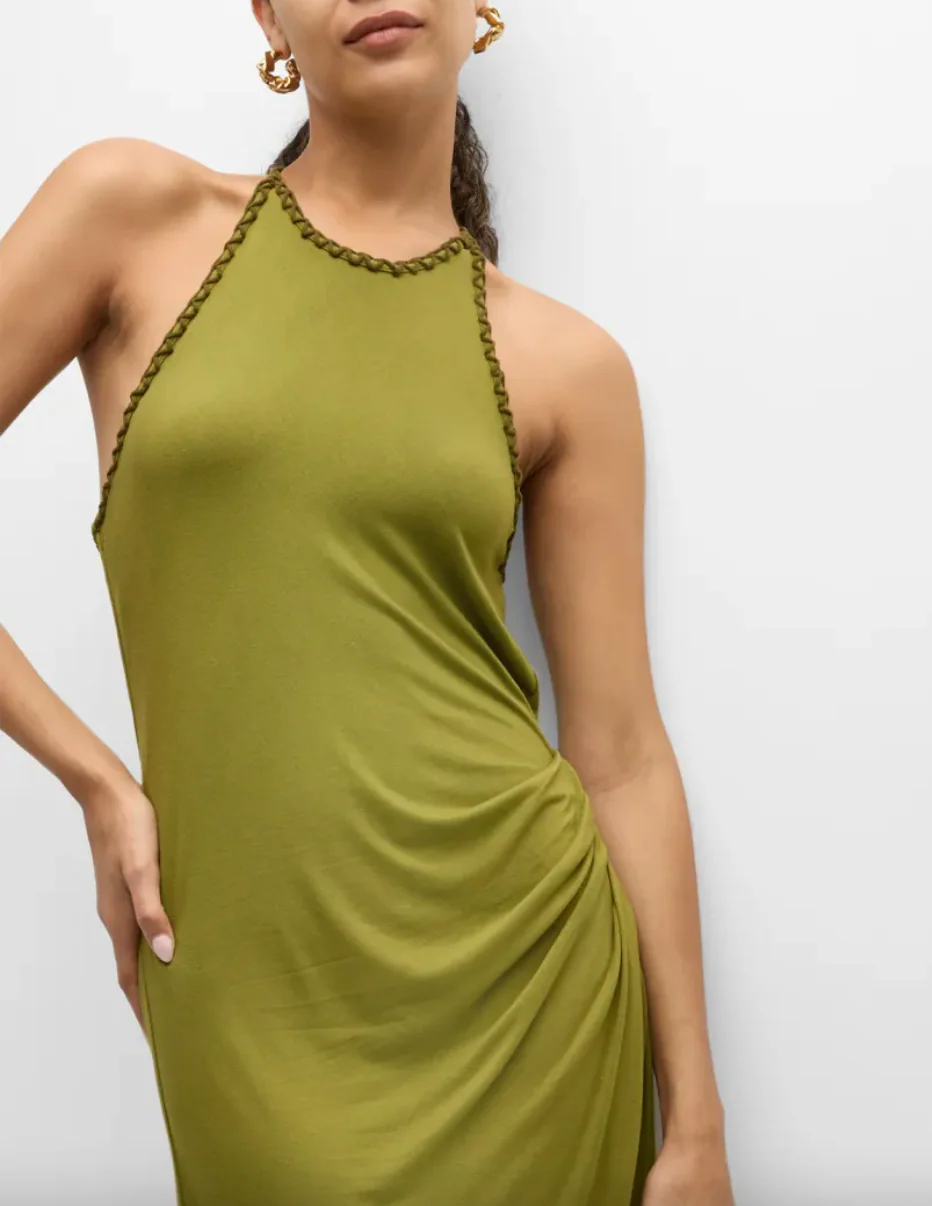 Manilla Dress Olive Green (Final Sale) - Image 5