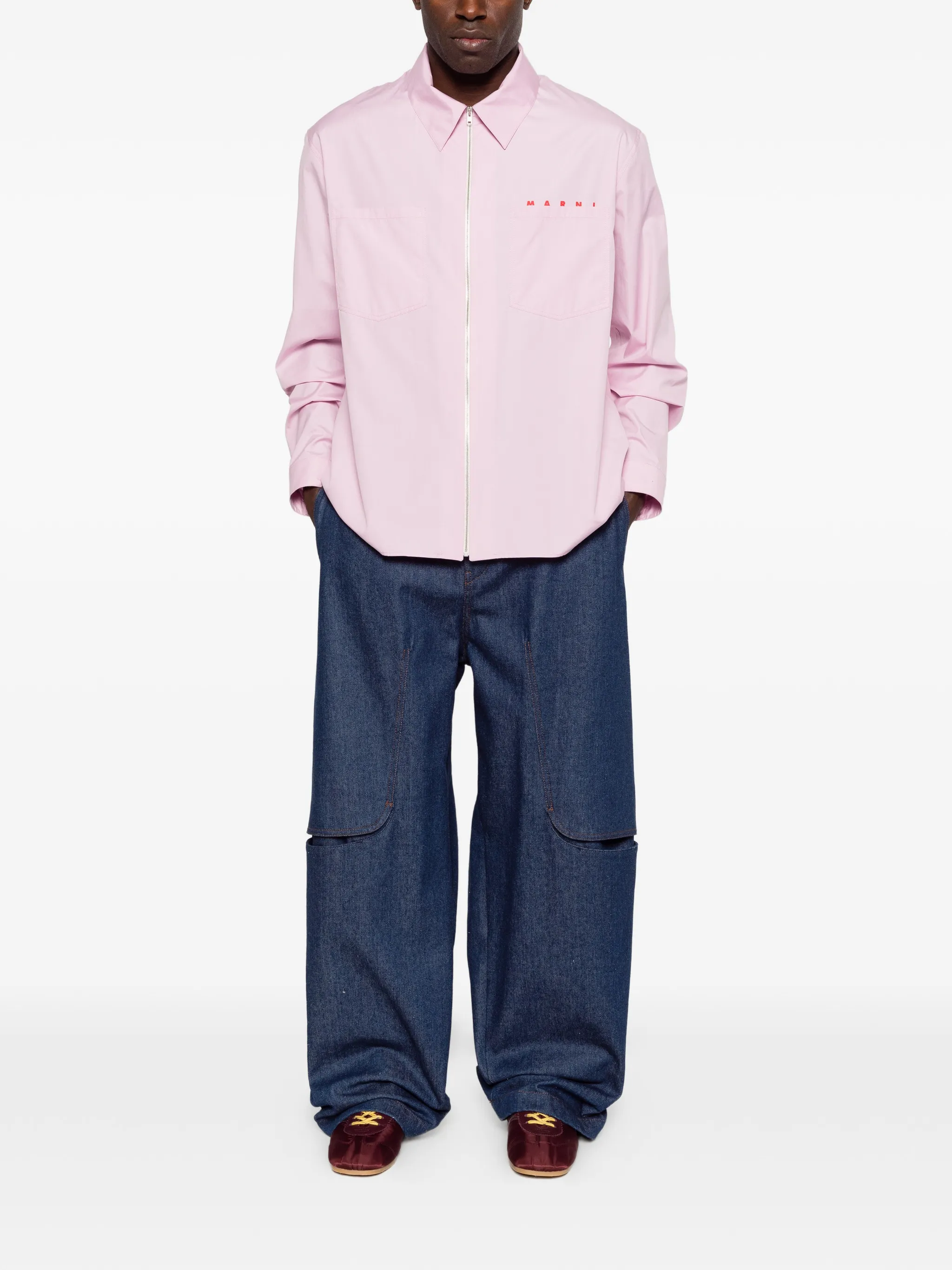 Marni Logo Organic Poplin Shirt - Image 2