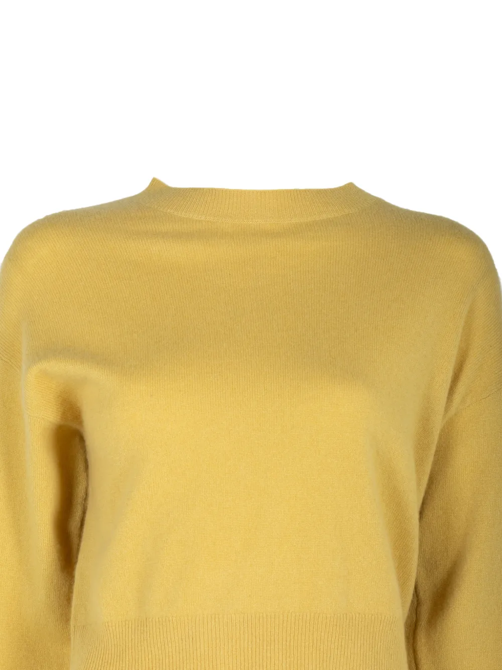 Menorca Round Neck Sweater Yellow - Image 3