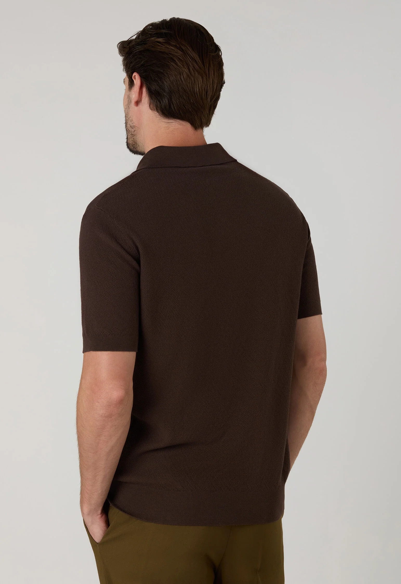 Men's Polo Sweater 91571T SB4801 0480 - Image 3