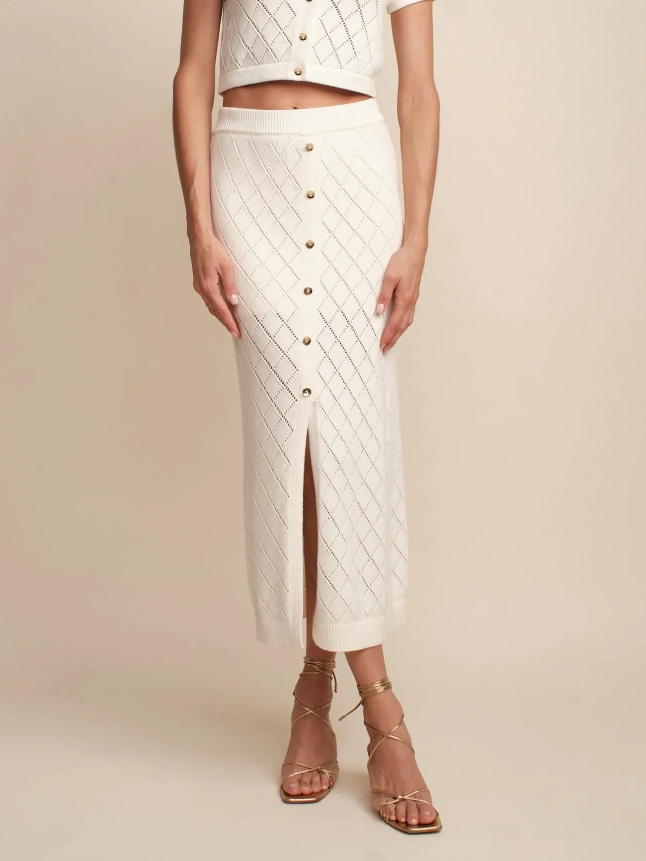 Mia Skirt Ivory - Image 3