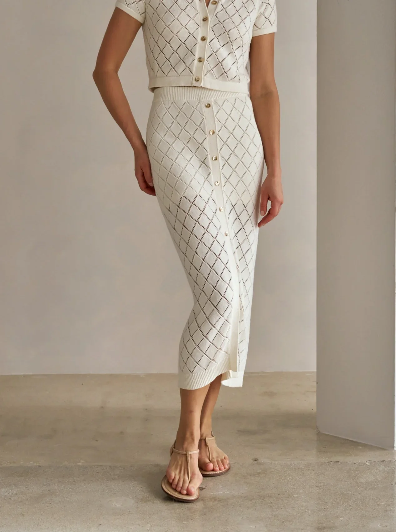 Mia Skirt Ivory - Image 4