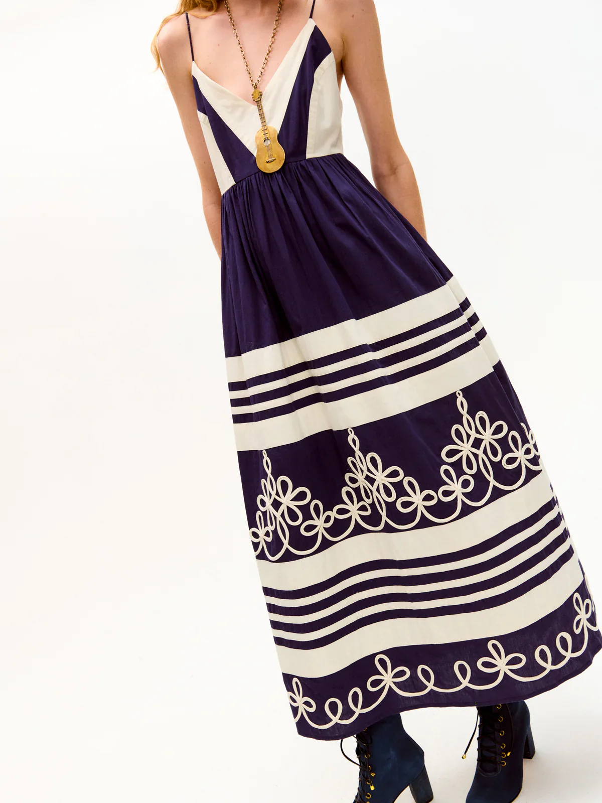 Amelia Dress Navy - Image 2