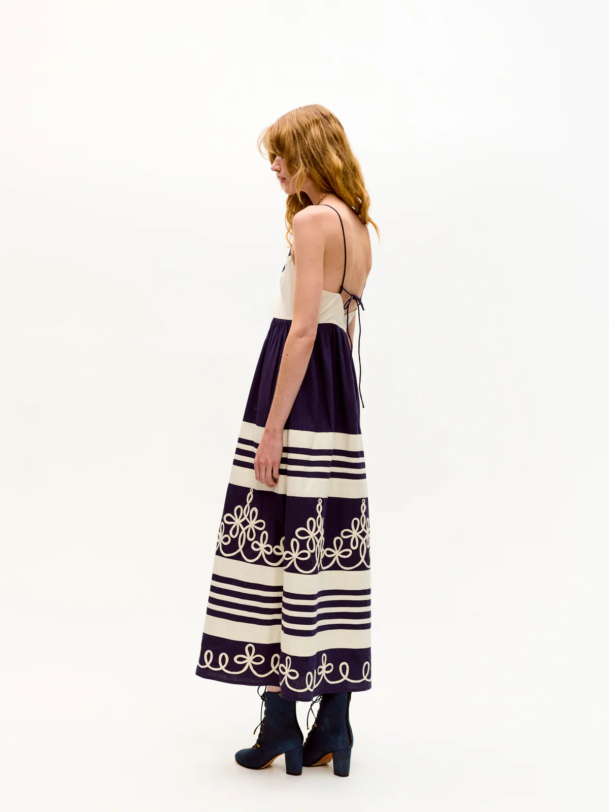 Amelia Dress Navy - Image 3