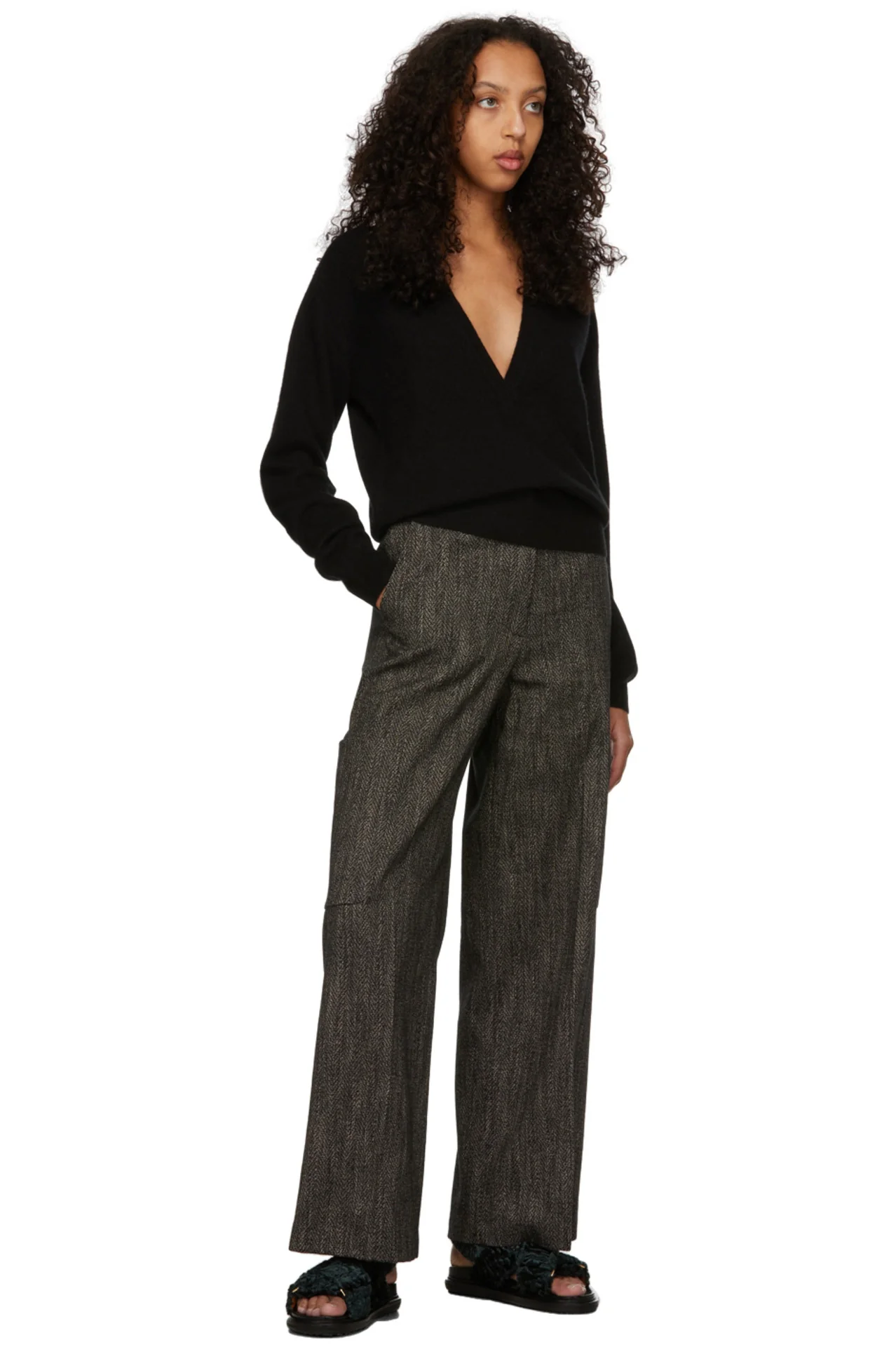 Mini Deep V Sweater - Image 2