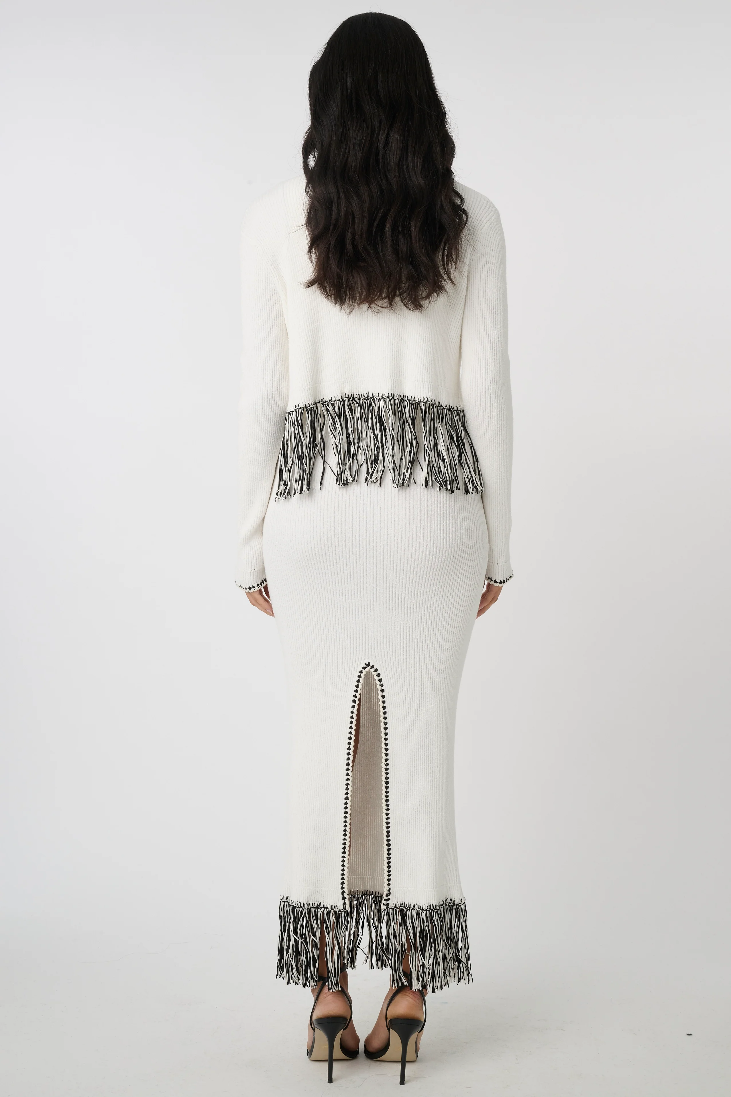 Monroe LS Fringe Cardigan - Image 2