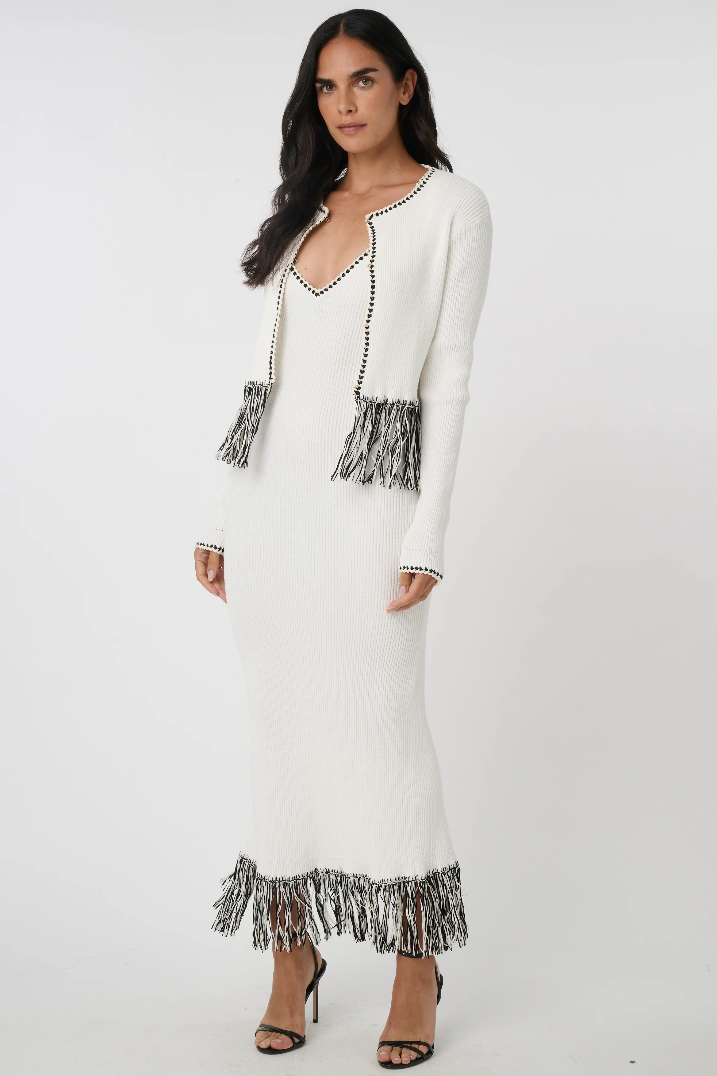 Monroe LS Fringe Cardigan - Image 3
