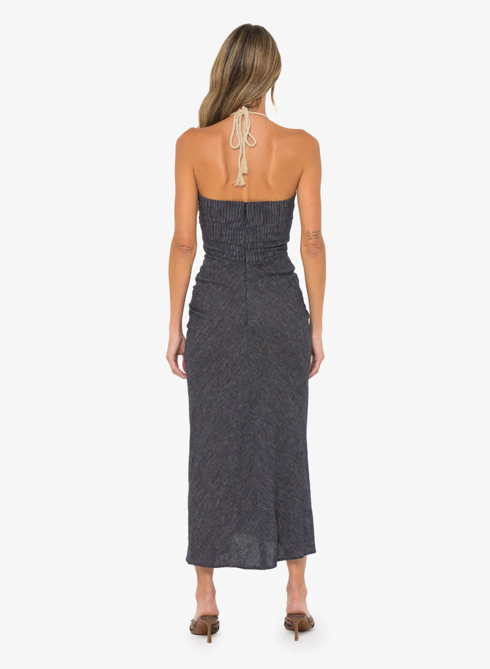 Montauk Dress Midnight Stripe (Final Sale) - Image 3