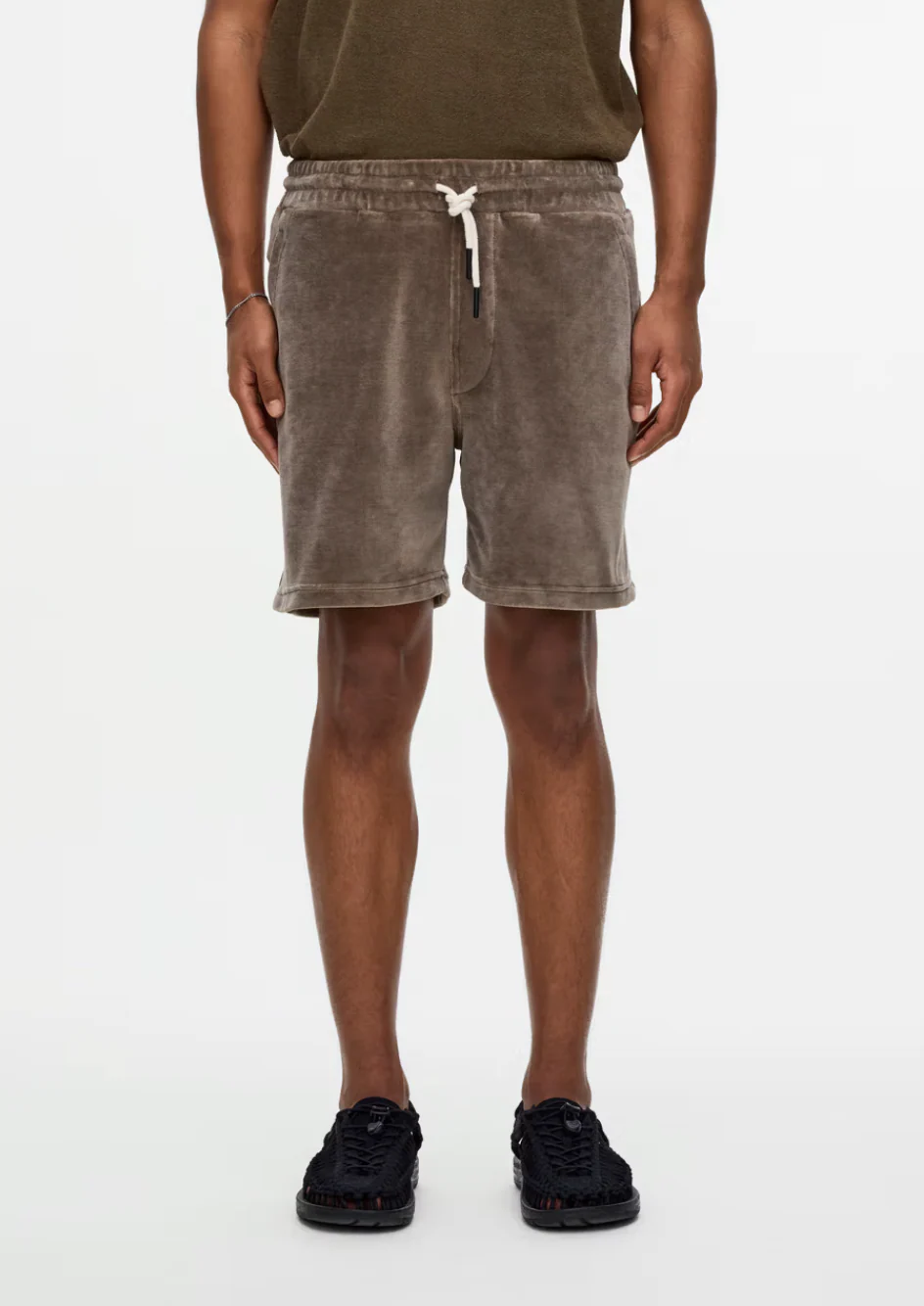 Morel Velour Shorts - Image 2