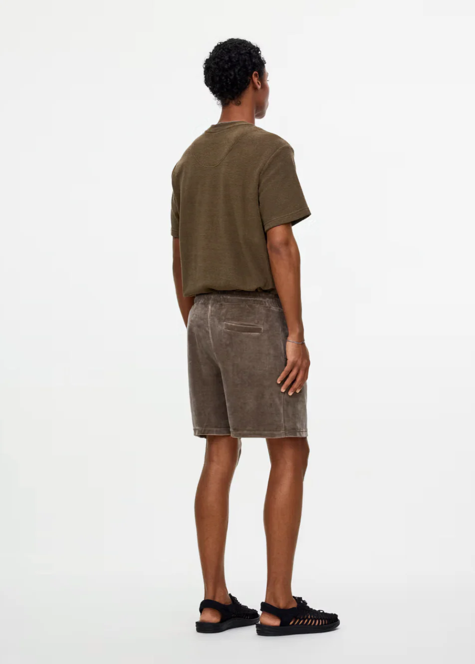 Morel Velour Shorts - Image 3