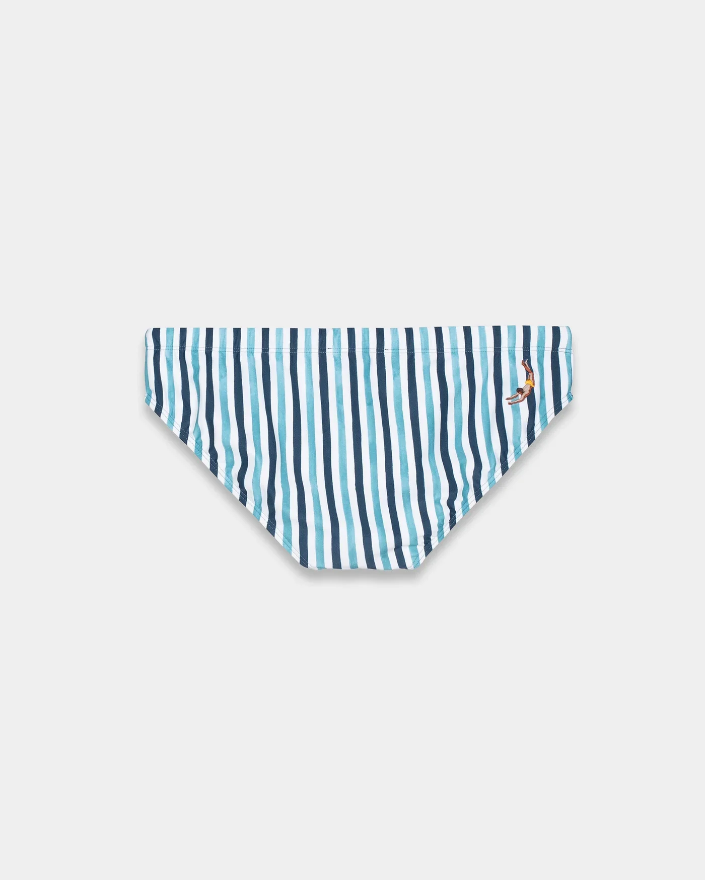 Multicolor Wave Econyl Swim Brief - Image 2
